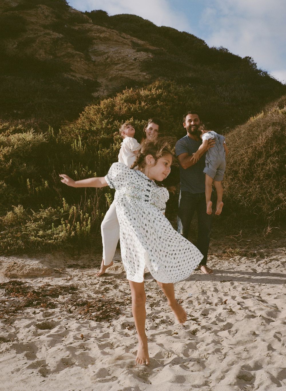 Newport beach family photos on film