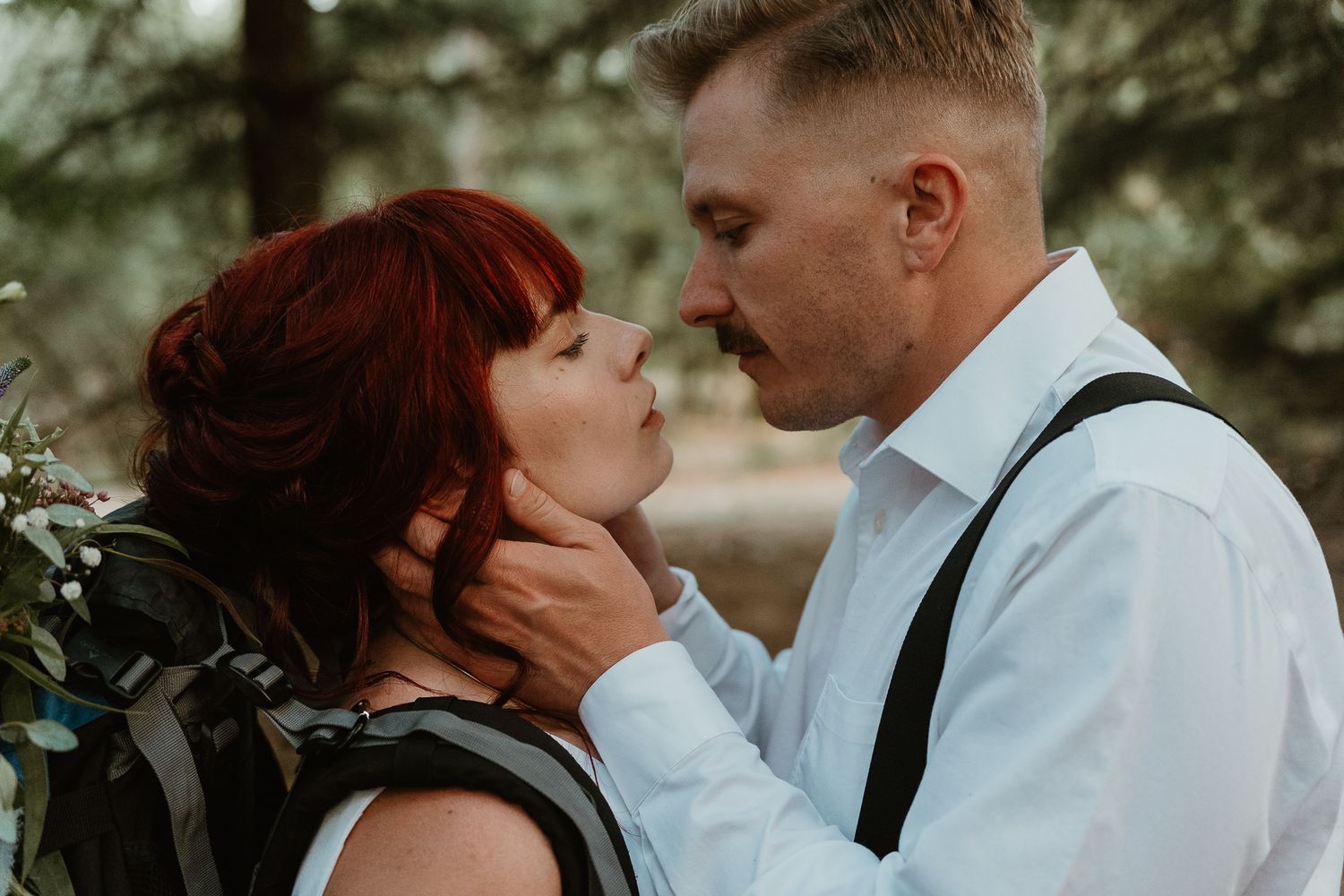 Close up of couple.