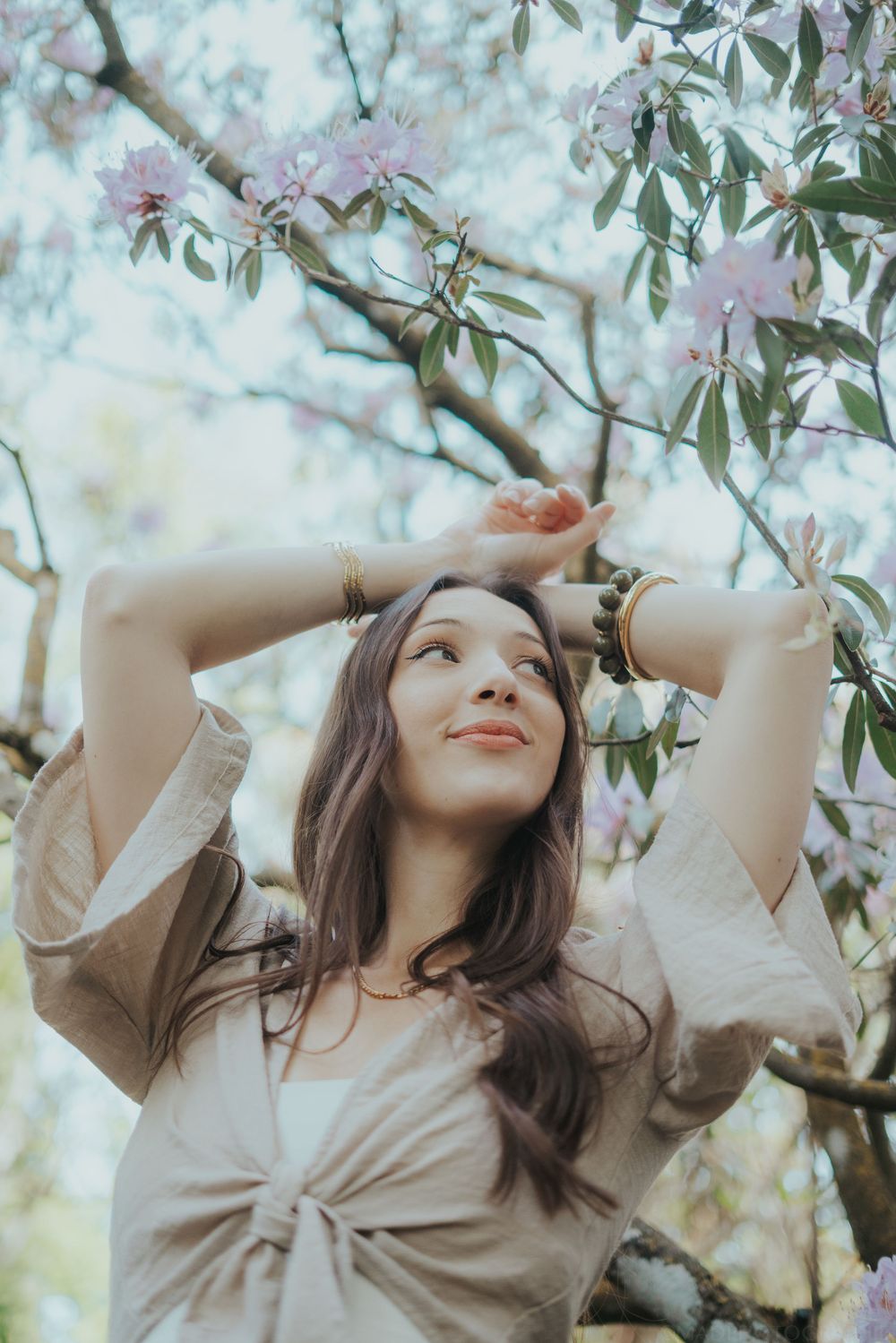Portrait féminin au jardin botanique