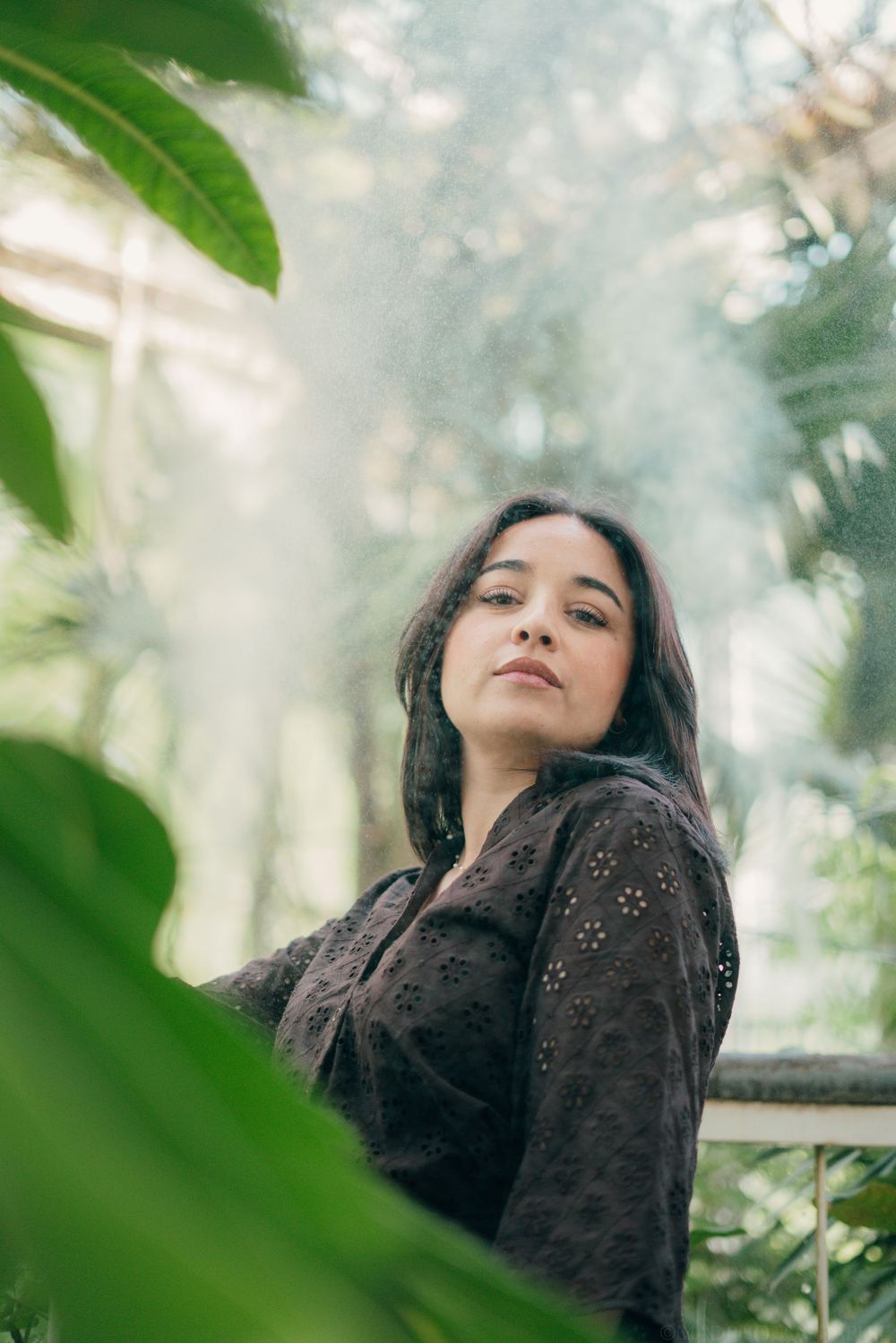 Portrait féminin au jardin botanique