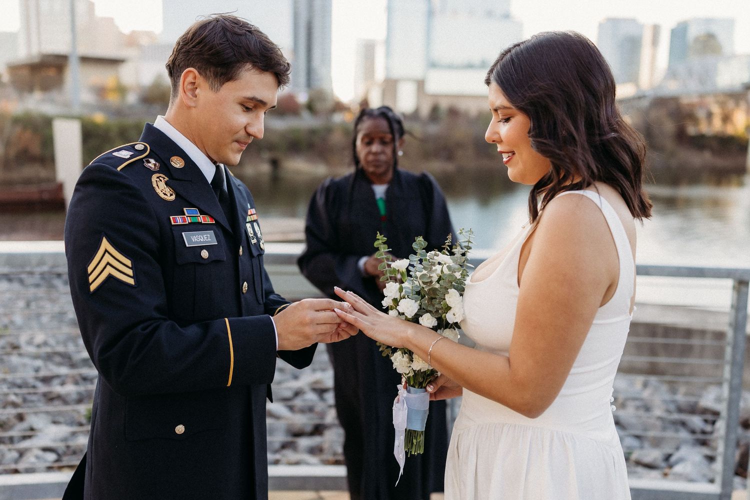 elope Nashville Photographer broadway celebration downtown elopement couple