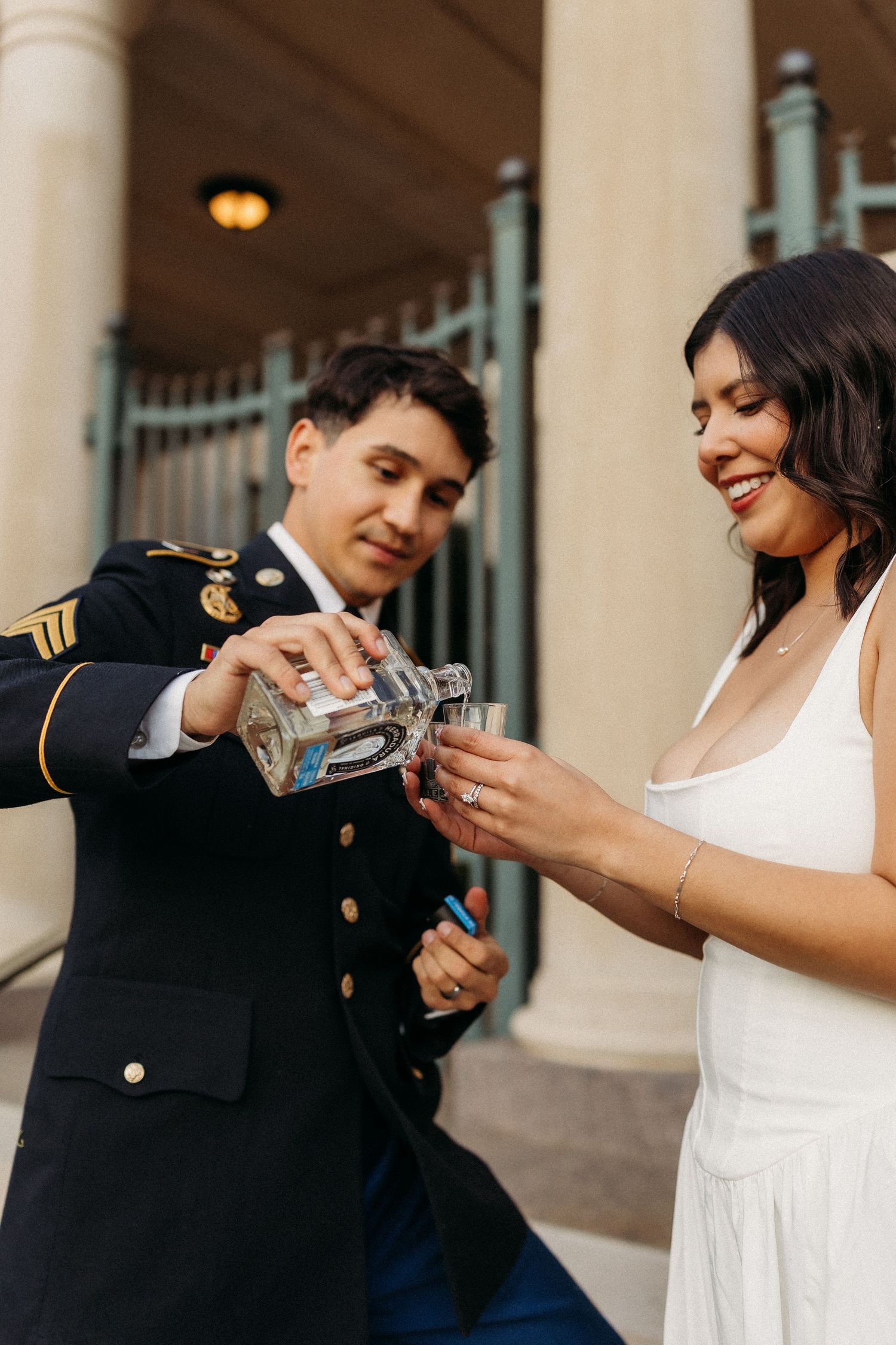 elope Nashville Photographer broadway celebration downtown elopement couple