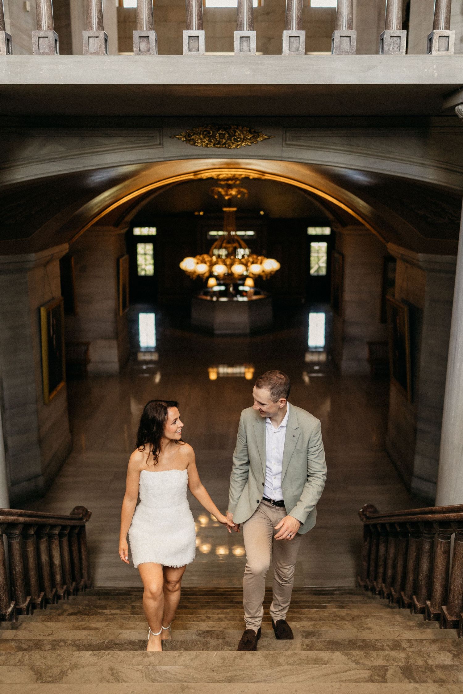 elope Nashville Photographer broadway celebration downtown elopement couple
