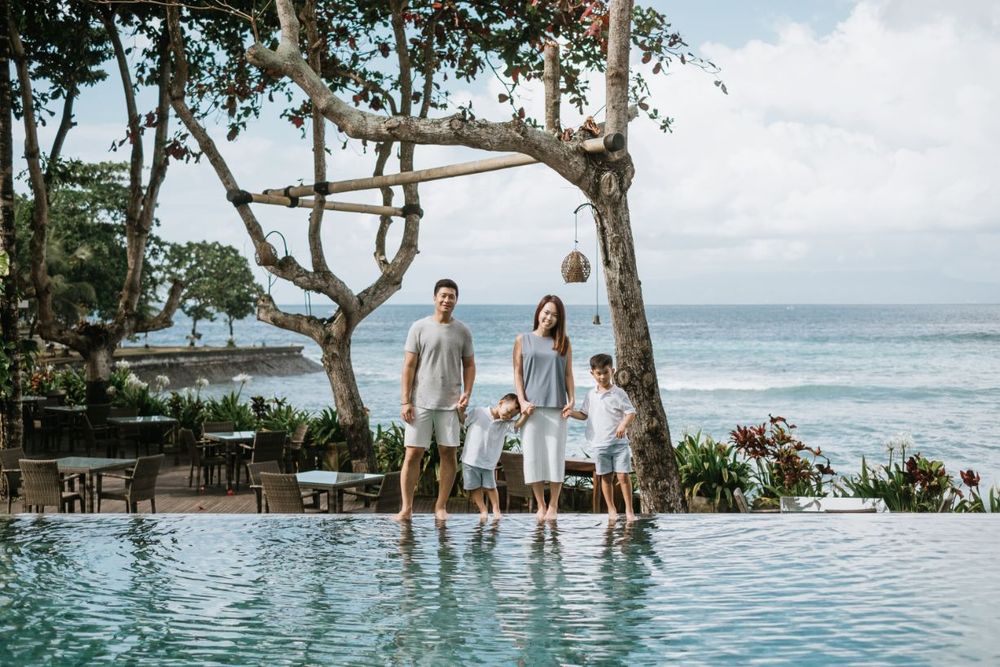 Bali Family photography services at Candi Beach Resort