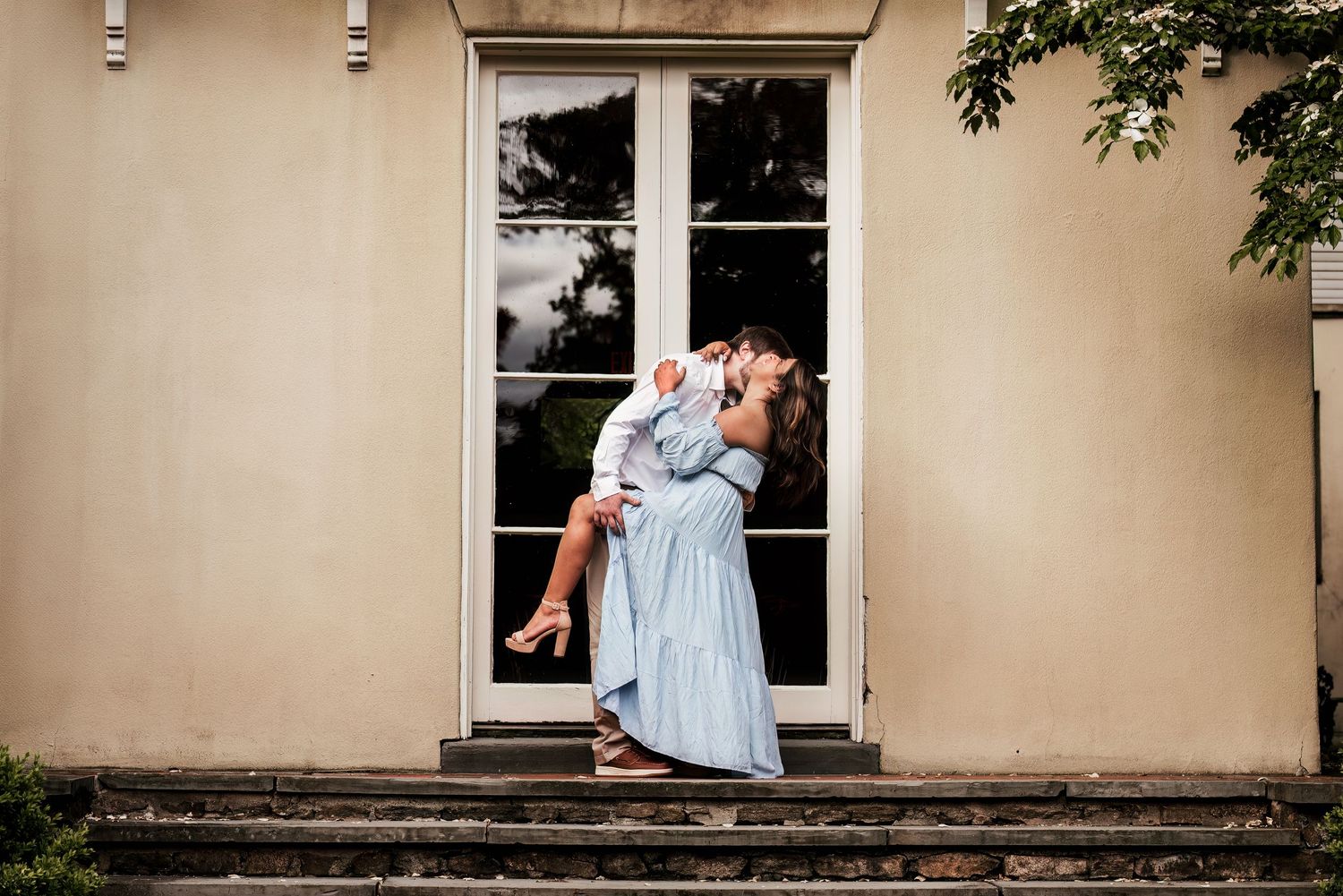 Engagement at Cross Estate Gardens in Bernardsville, NJ
