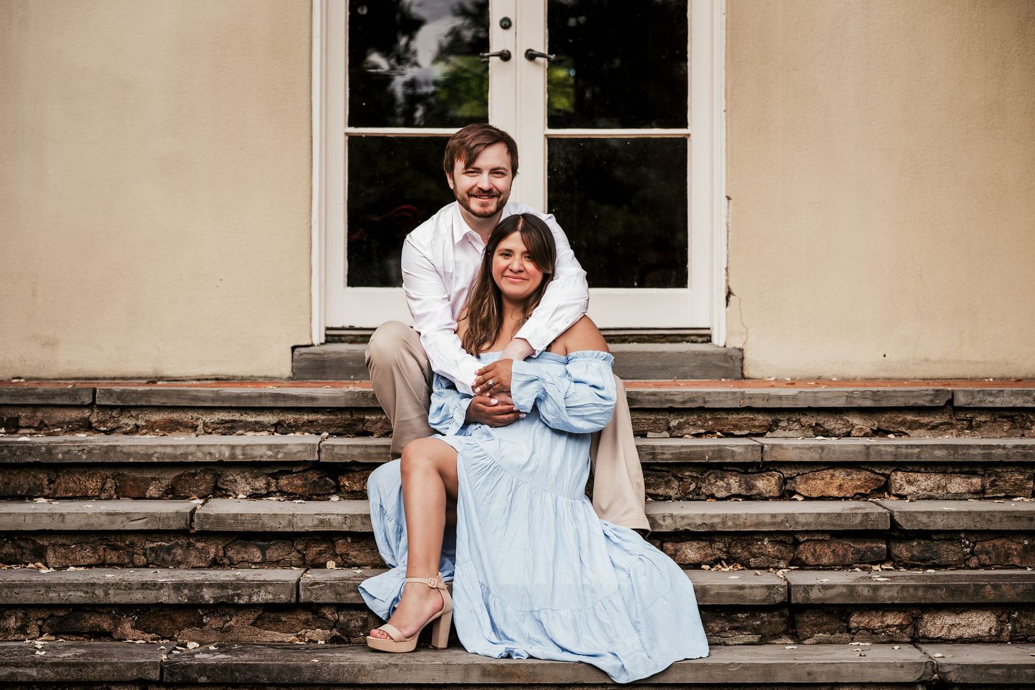Engagement at Cross Estate Gardens in Bernardsville, NJ