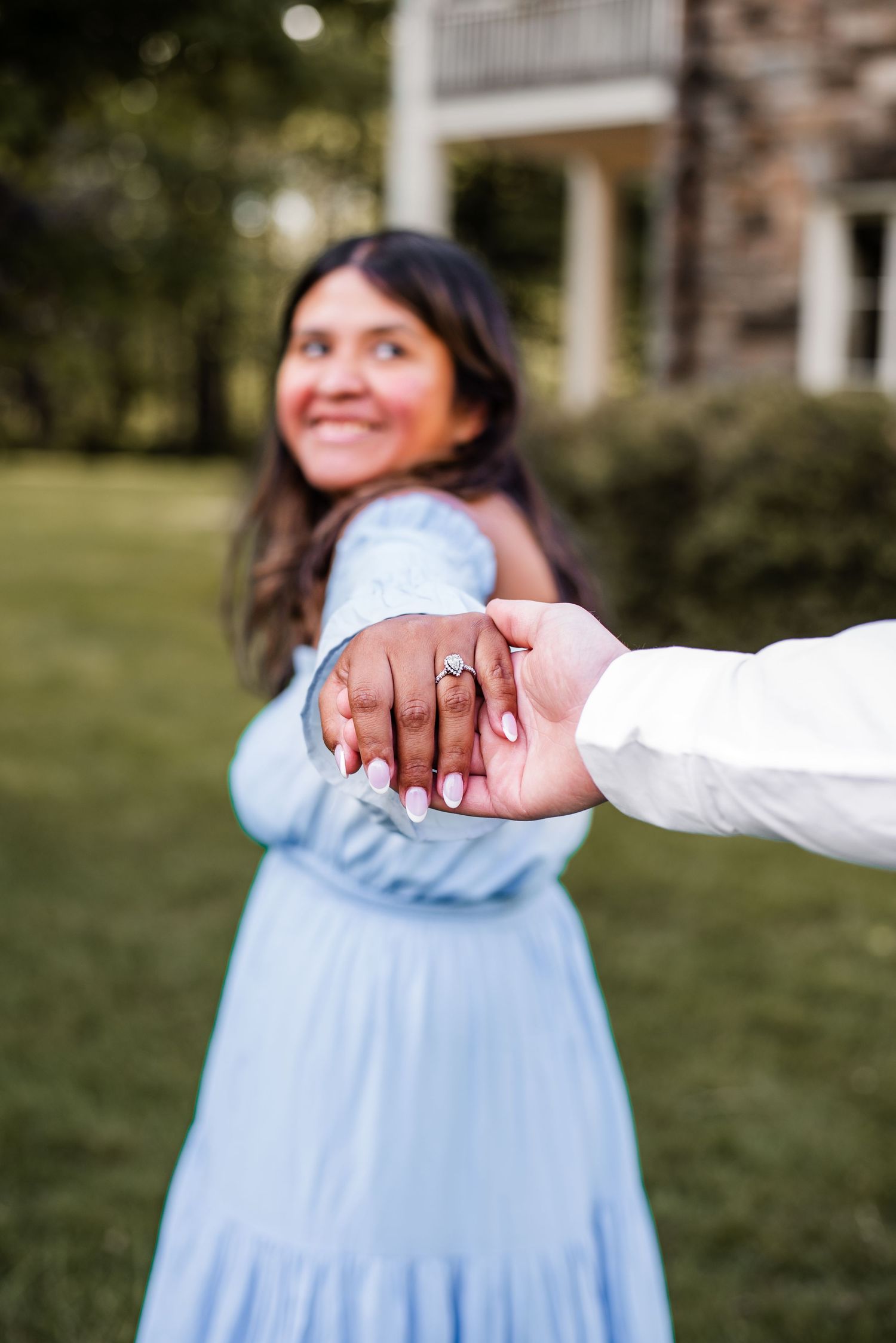 Engagement at Cross Estate Gardens in Bernardsville, NJ