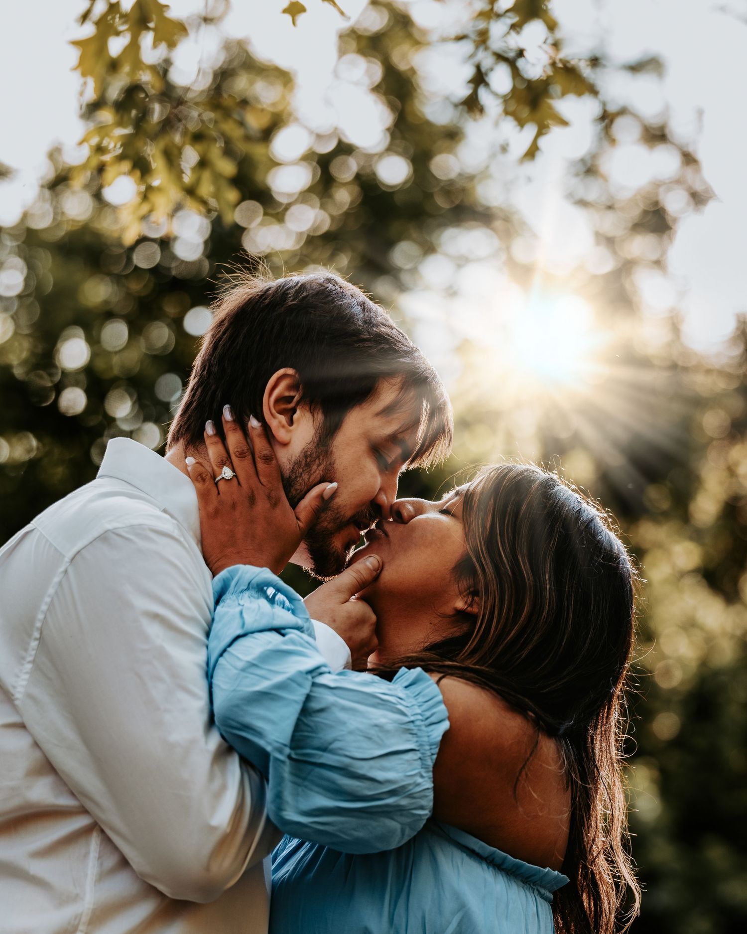 Engagement at Cross Estate Gardens in Bernardsville, NJ