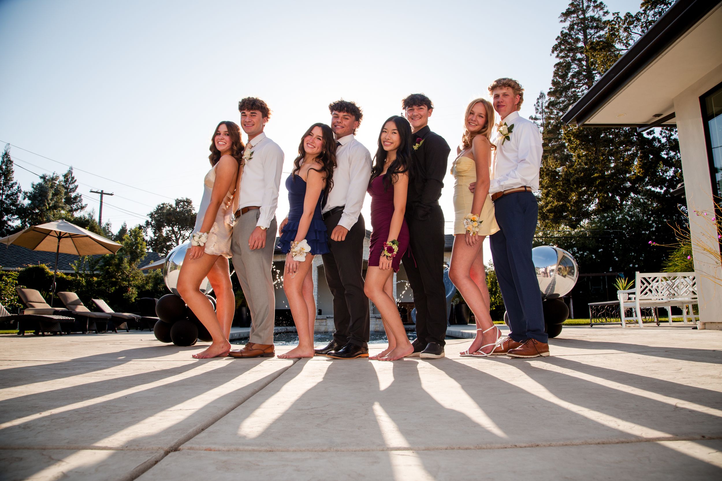 4 couples for homecoming california barefoot girls. sacramento photographer