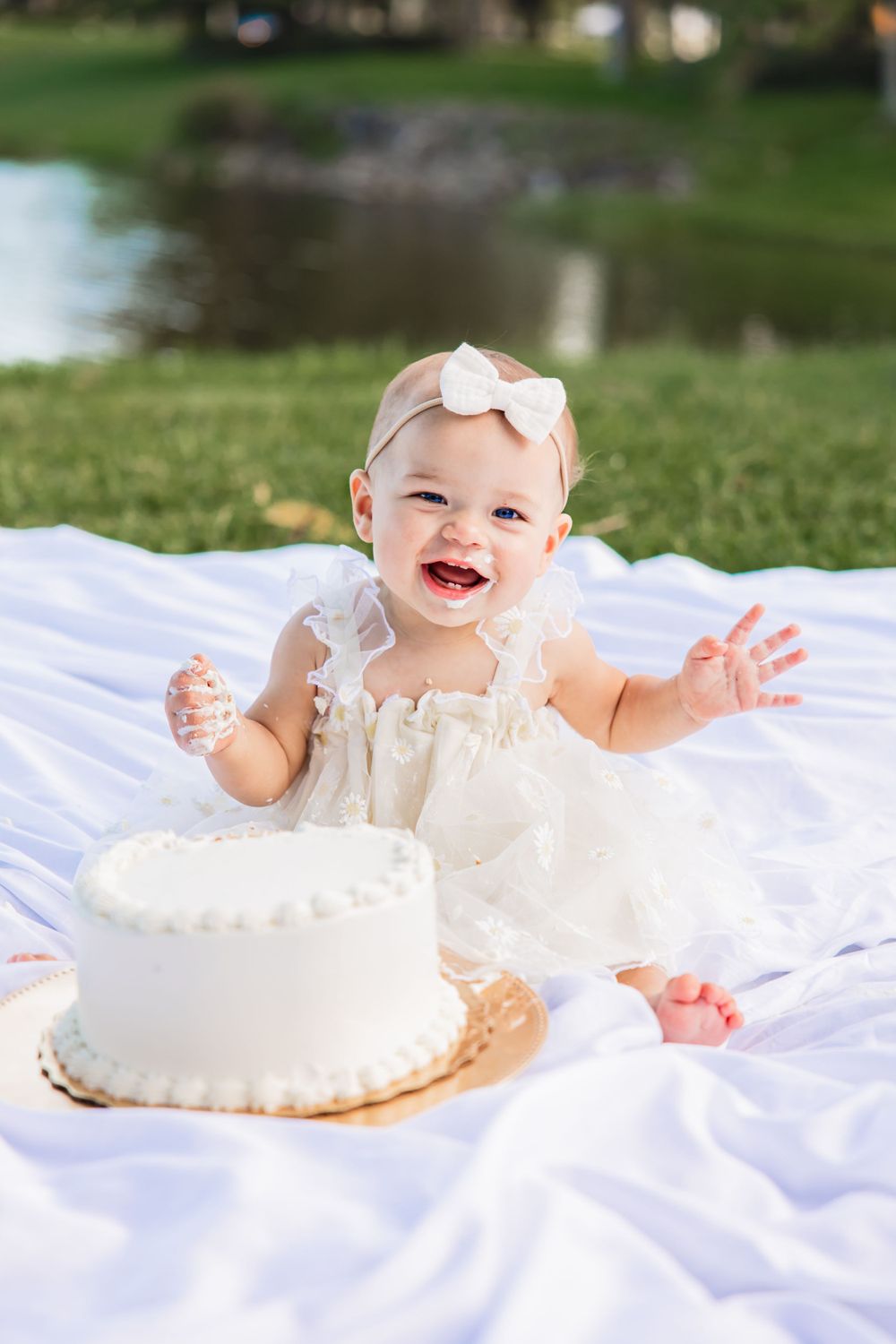 Cute birthday baby photograph