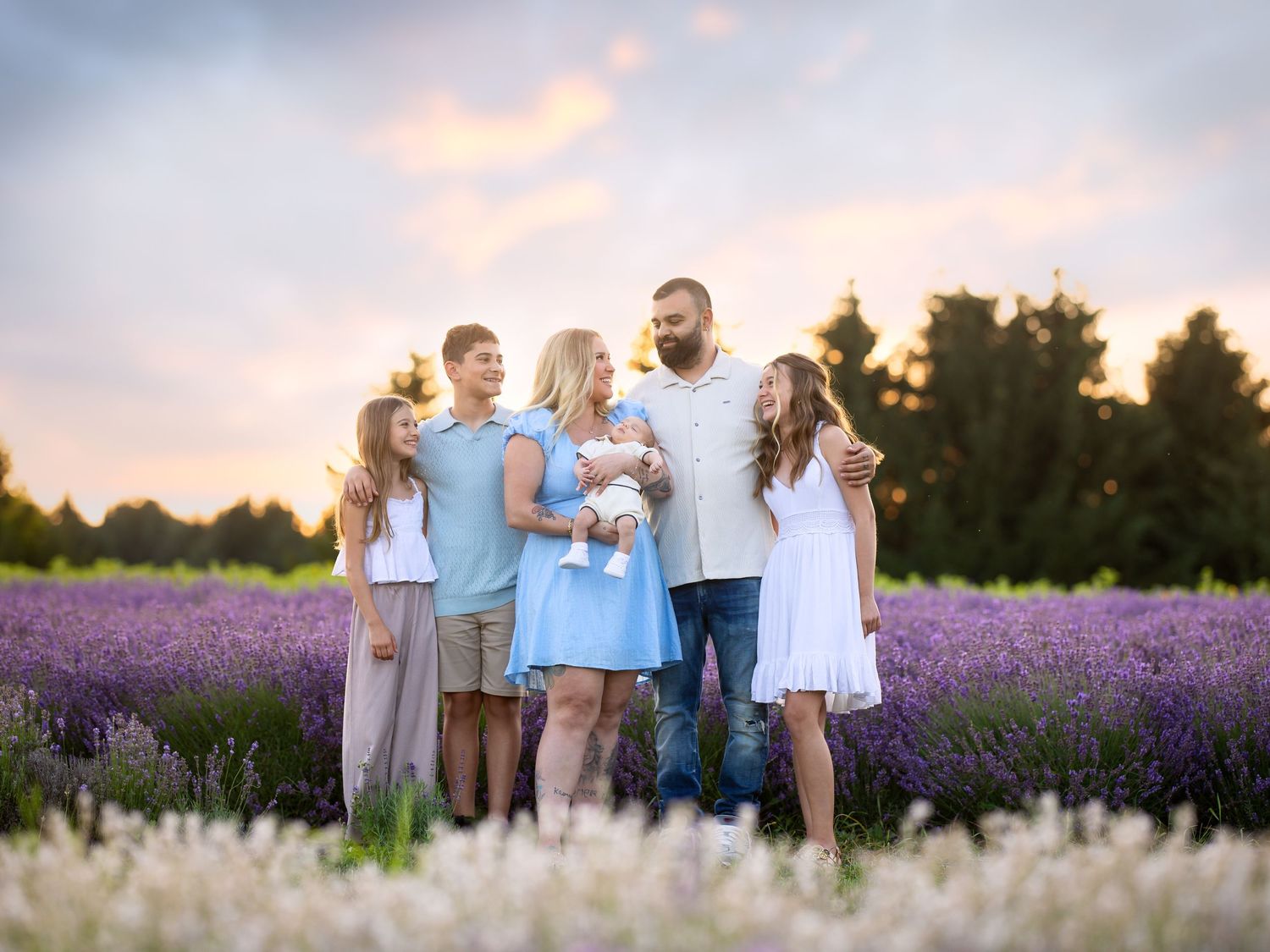 Family portrait session at Scarborough Bluffs in Toronto