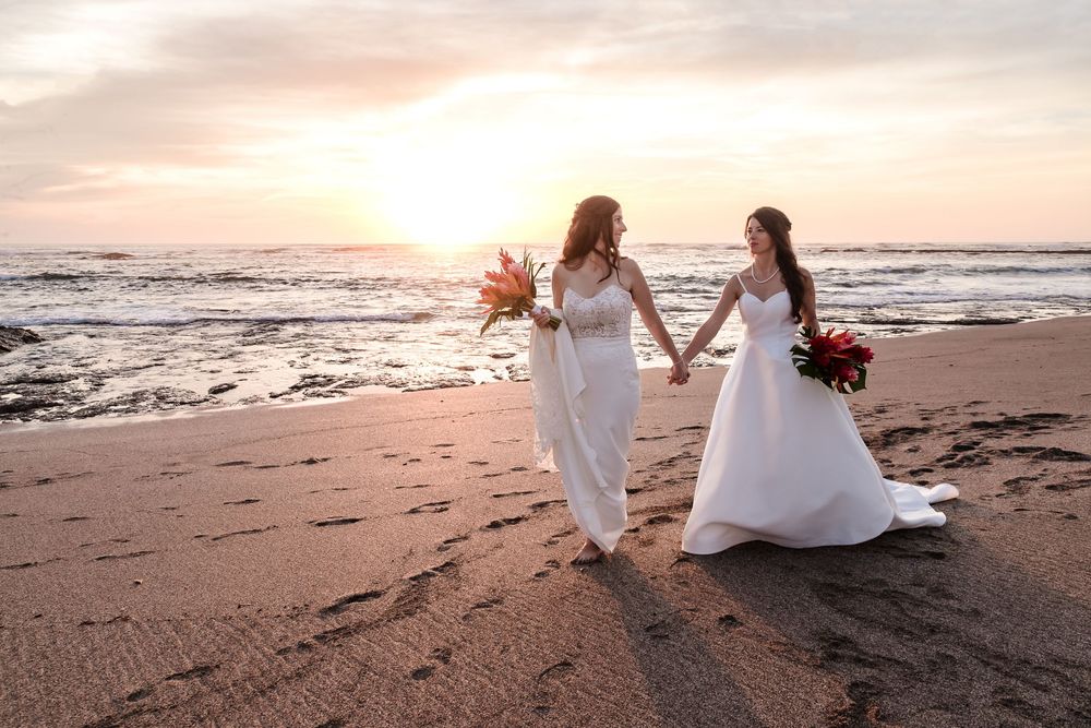 destination LGTBQ wedding photography on the beach