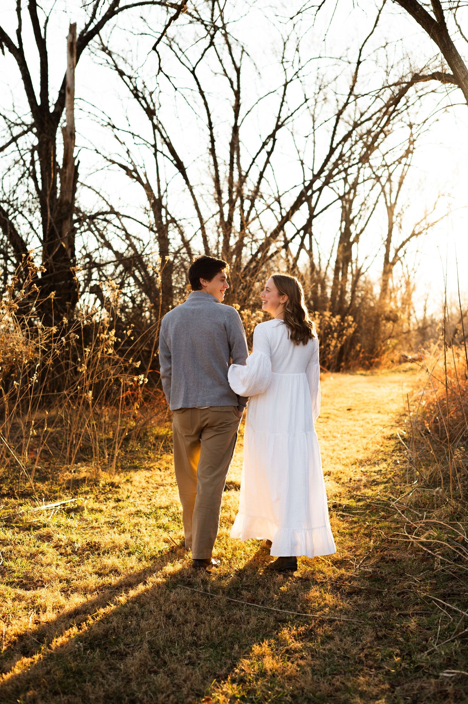 Outside couple portrait