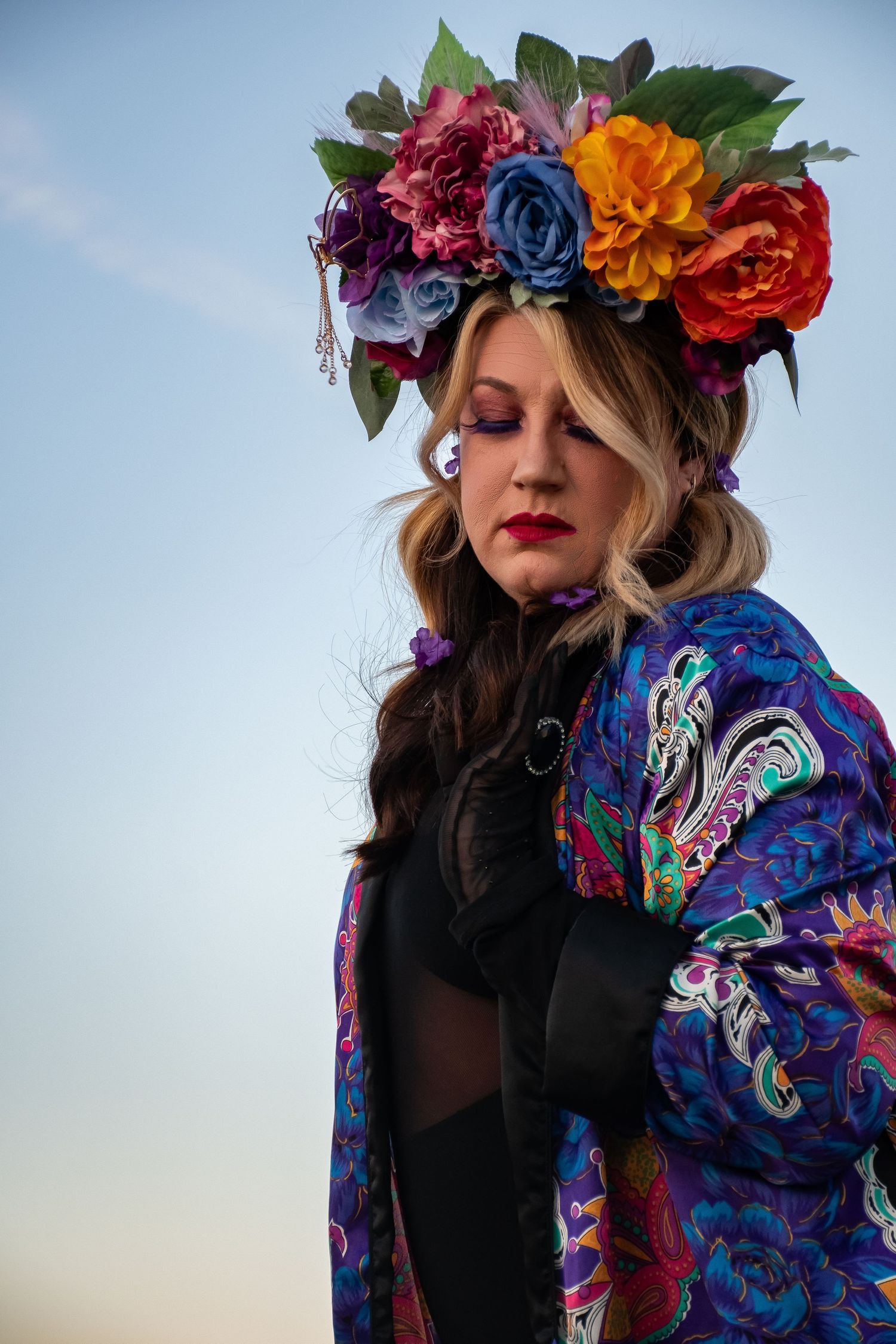 Head dress on model