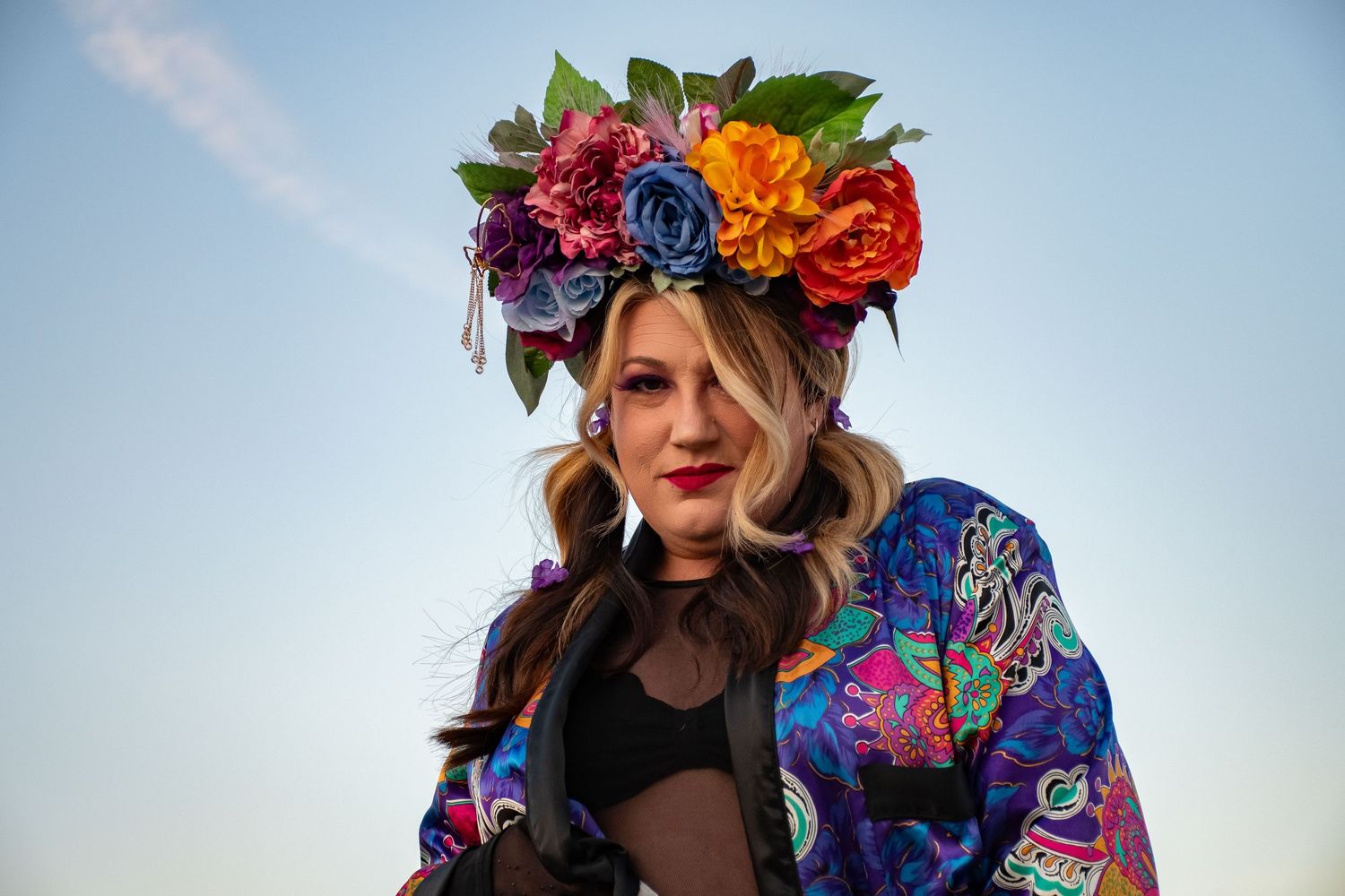 Head dress on model