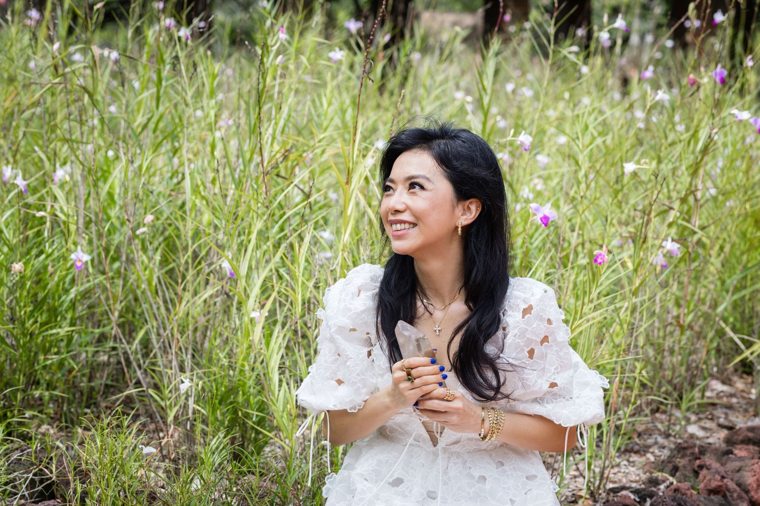 spiritual and jewellery business personal branding shoot in Singapore with Rebecca Downie