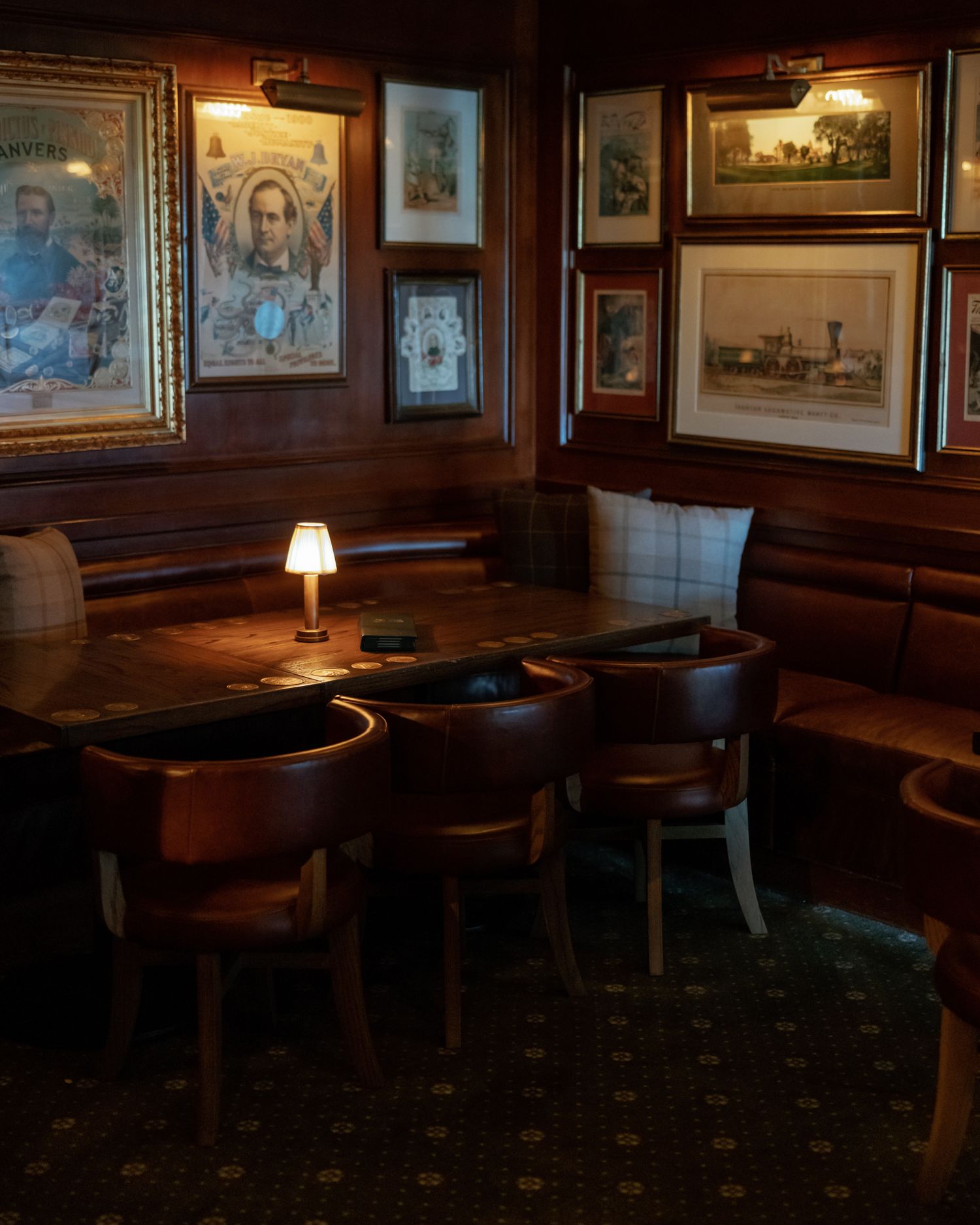La Playa Hotel -Bud's Bar. Moody interior.