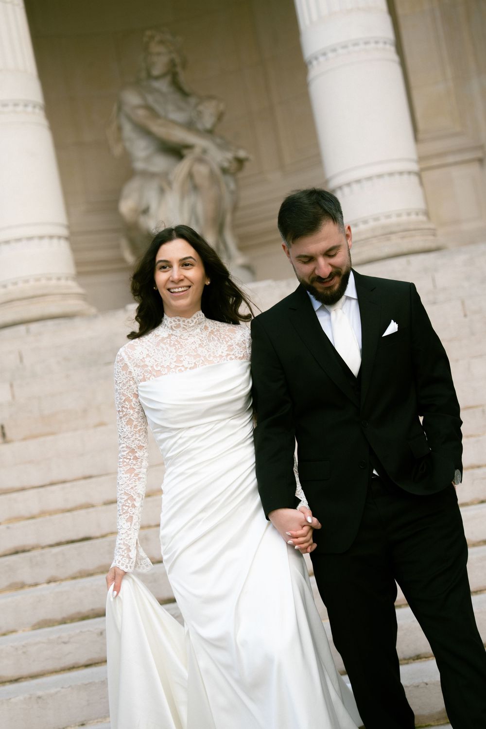 Editorial paris wedding photographer framing, palais galleria, paris photography locations, paris wedding photography, paris film photos