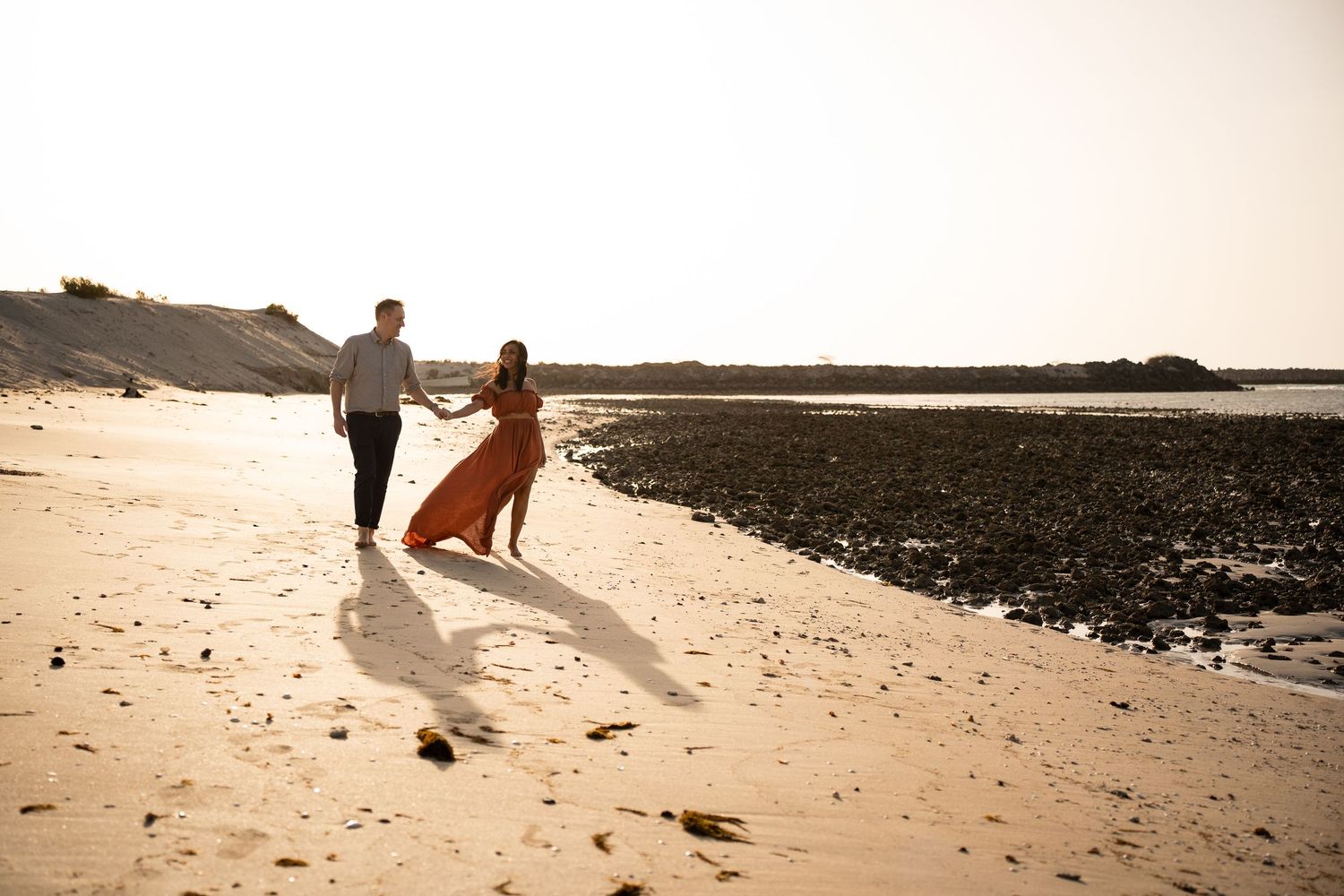 Fun beach family photoshoot in abu dhabi uae.