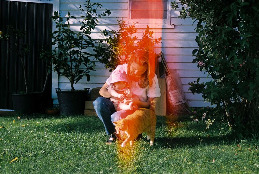 A sequence of photos shows a person attempting to grill but encountering dangerous flare-ups on a lawn.