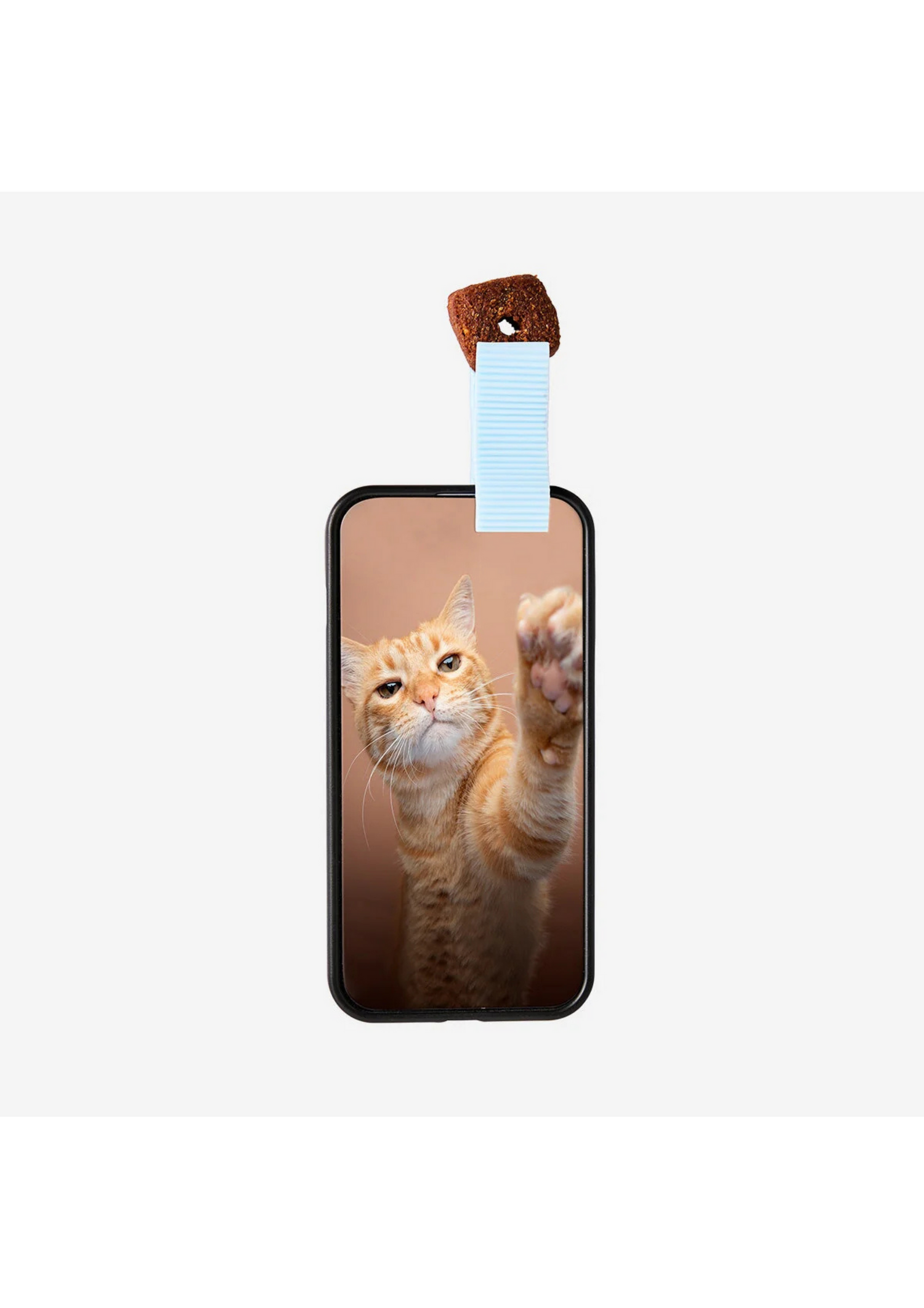 Jutifalat tartó mobiltelefonra