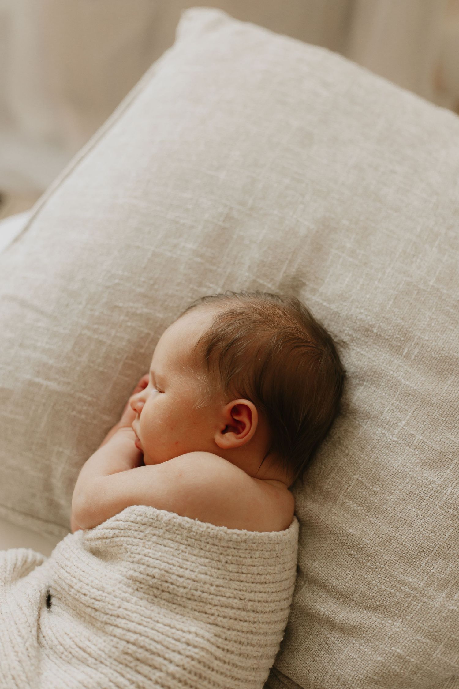 Natural in home newborn photoshoot in Canterbury Kent
