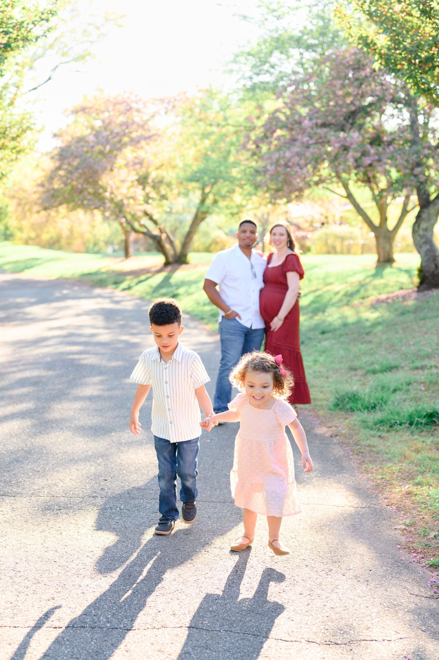 Light and airy greenhouse family session at Three Oaks Manor in Madison Heights, Virginia.