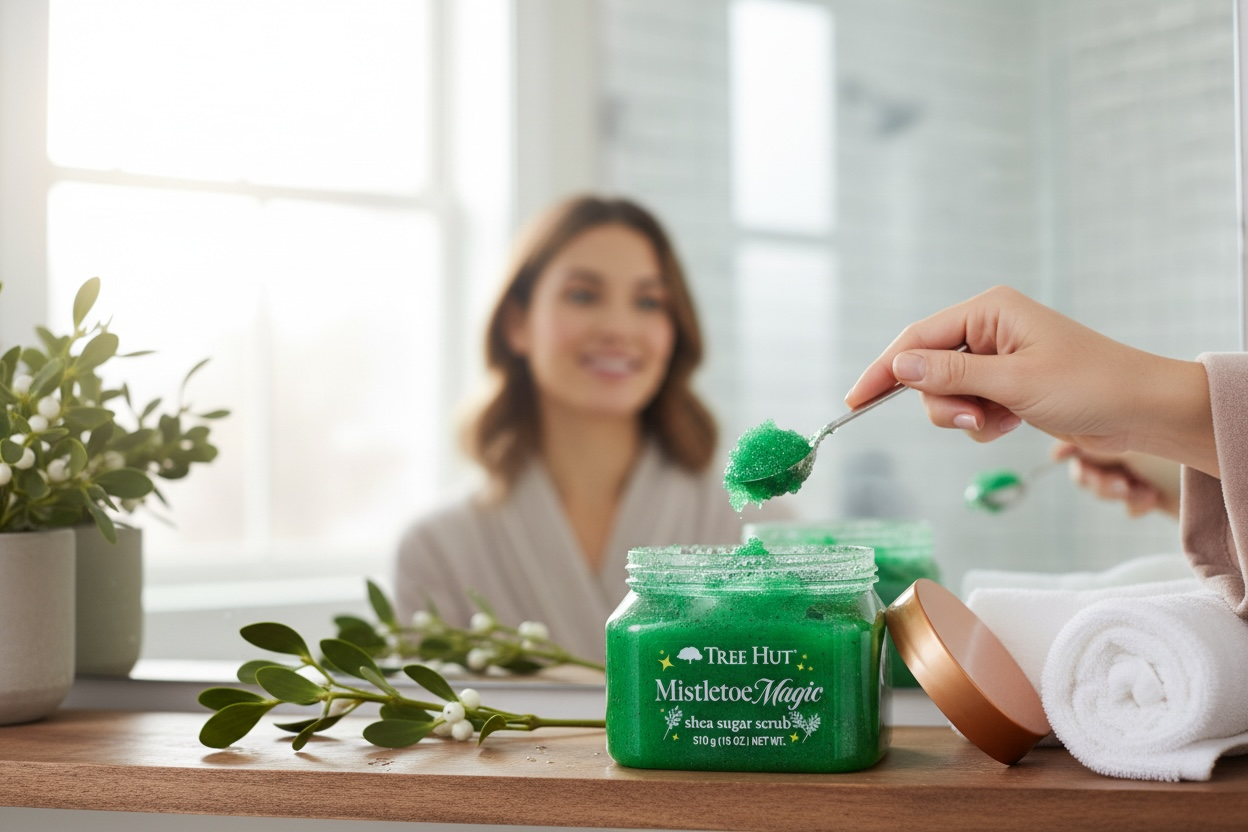 Someone uses green wet wipes to clean and disinfect surfaces in a bright modern interior setting.