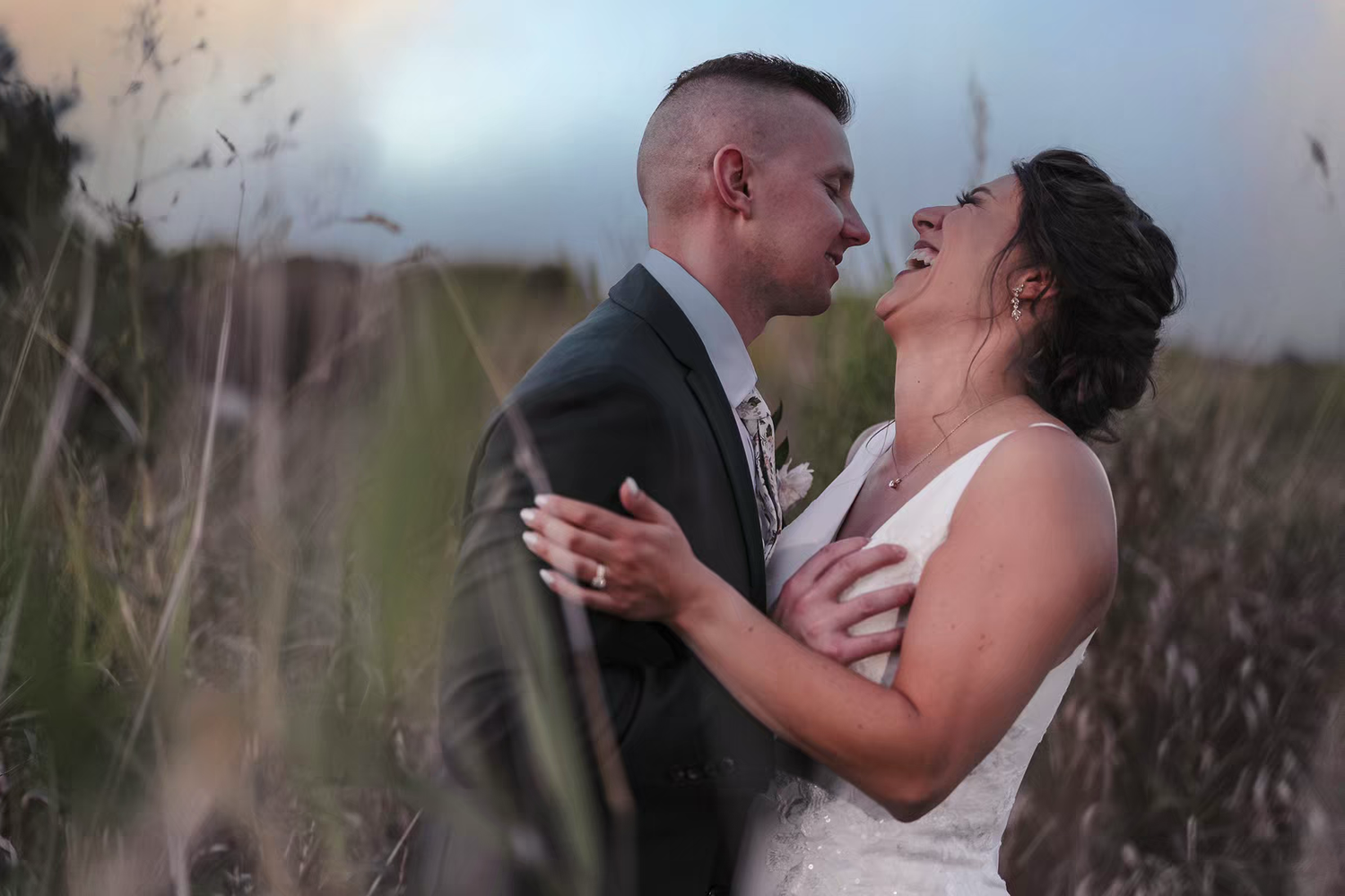 A romantic couple shares tender moments in Retreat 21 Wedding Venue
