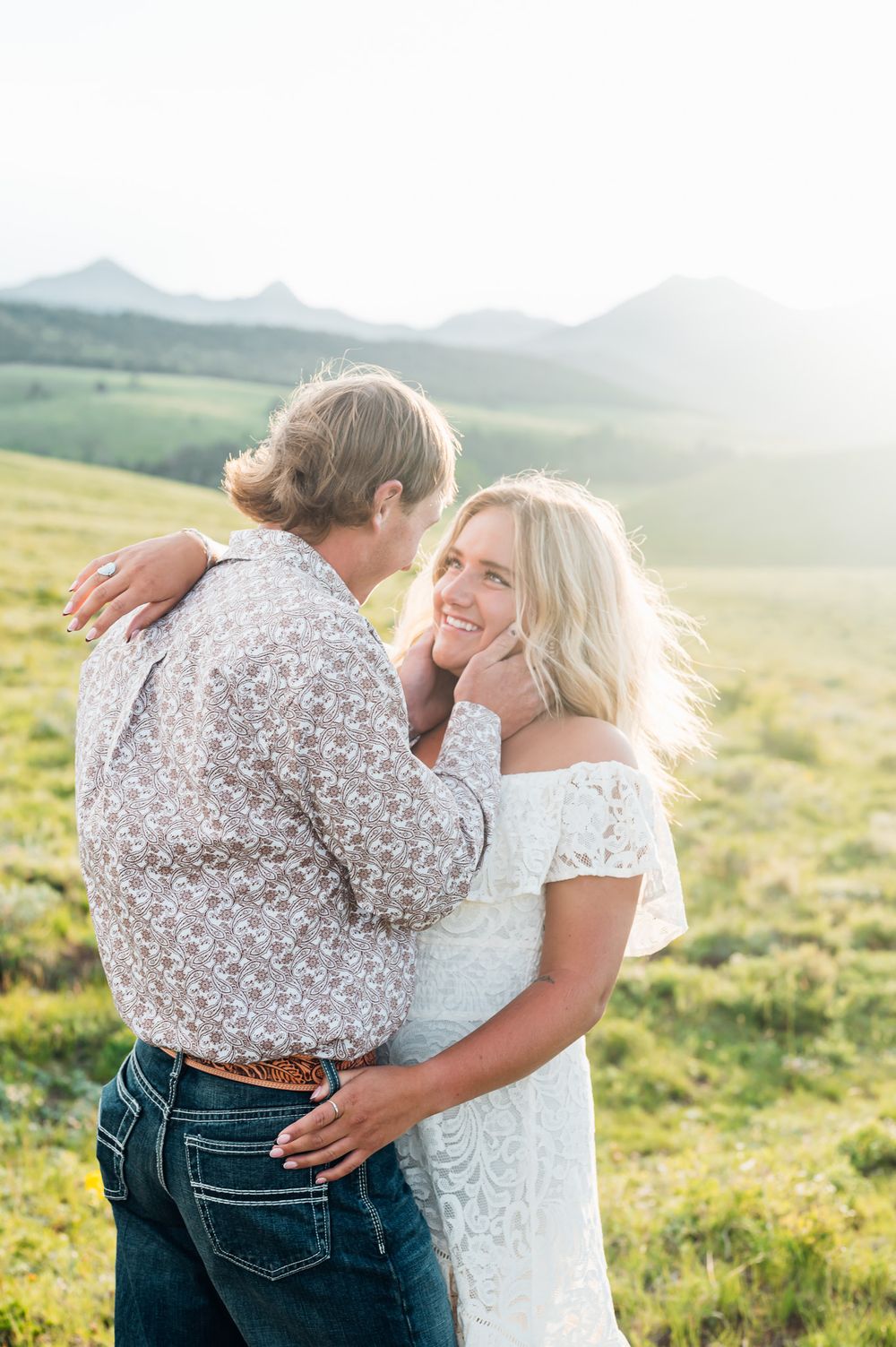 Mountain engagement photos in Colorado