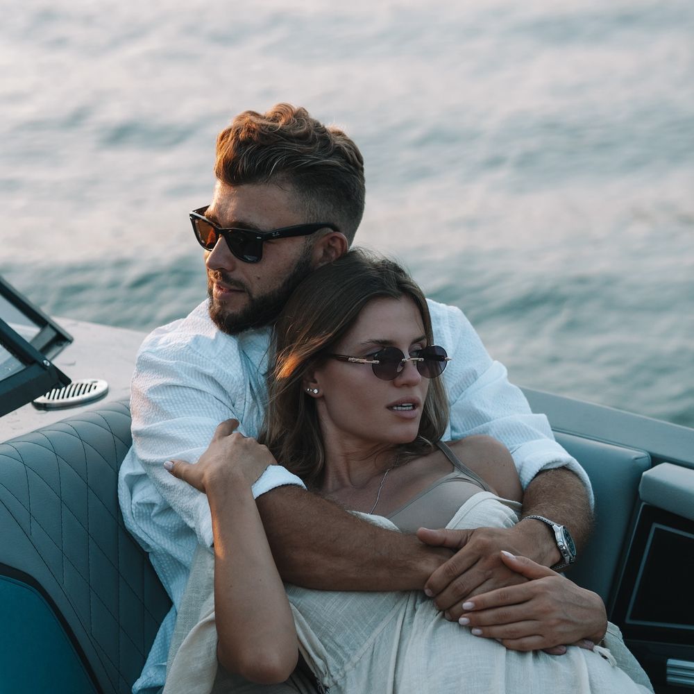 A beautiful family wedding real estate portrait photoshoot on Miami Beach