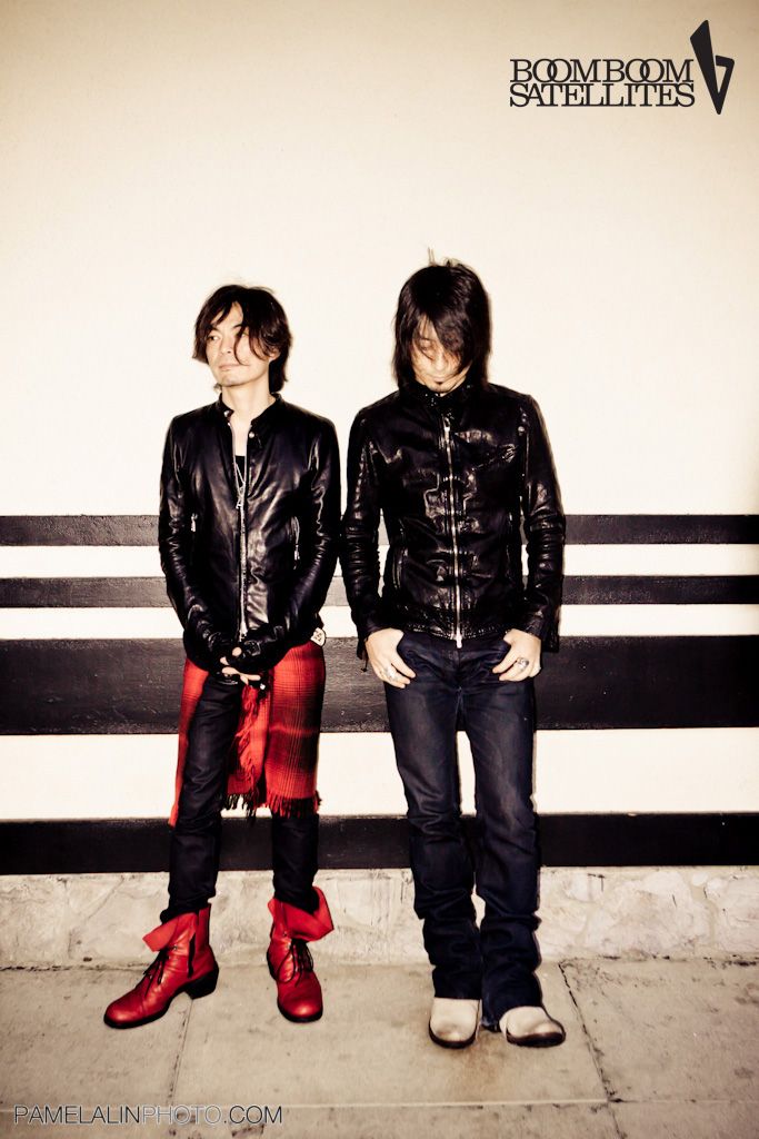 Bassist/programmer Masayuki Nakano and lead singer/guitarist Michiyuki Kawashima | Boom Boom Satellites Los Angeles CA