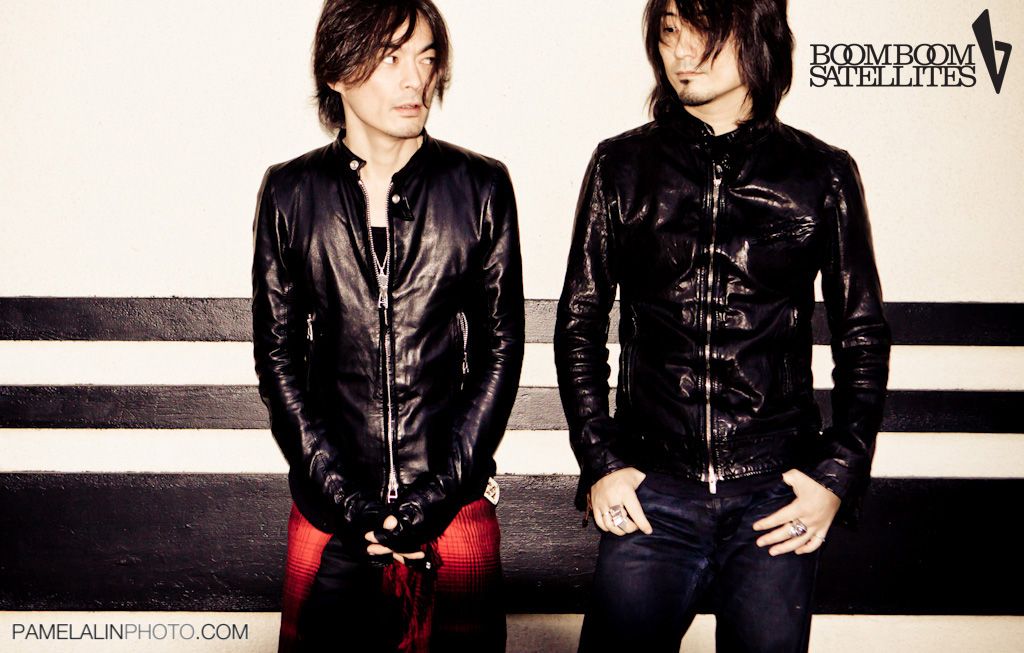 Bassist/programmer Masayuki Nakano and lead singer/guitarist Michiyuki Kawashima | Boom Boom Satellites Los Angeles CA