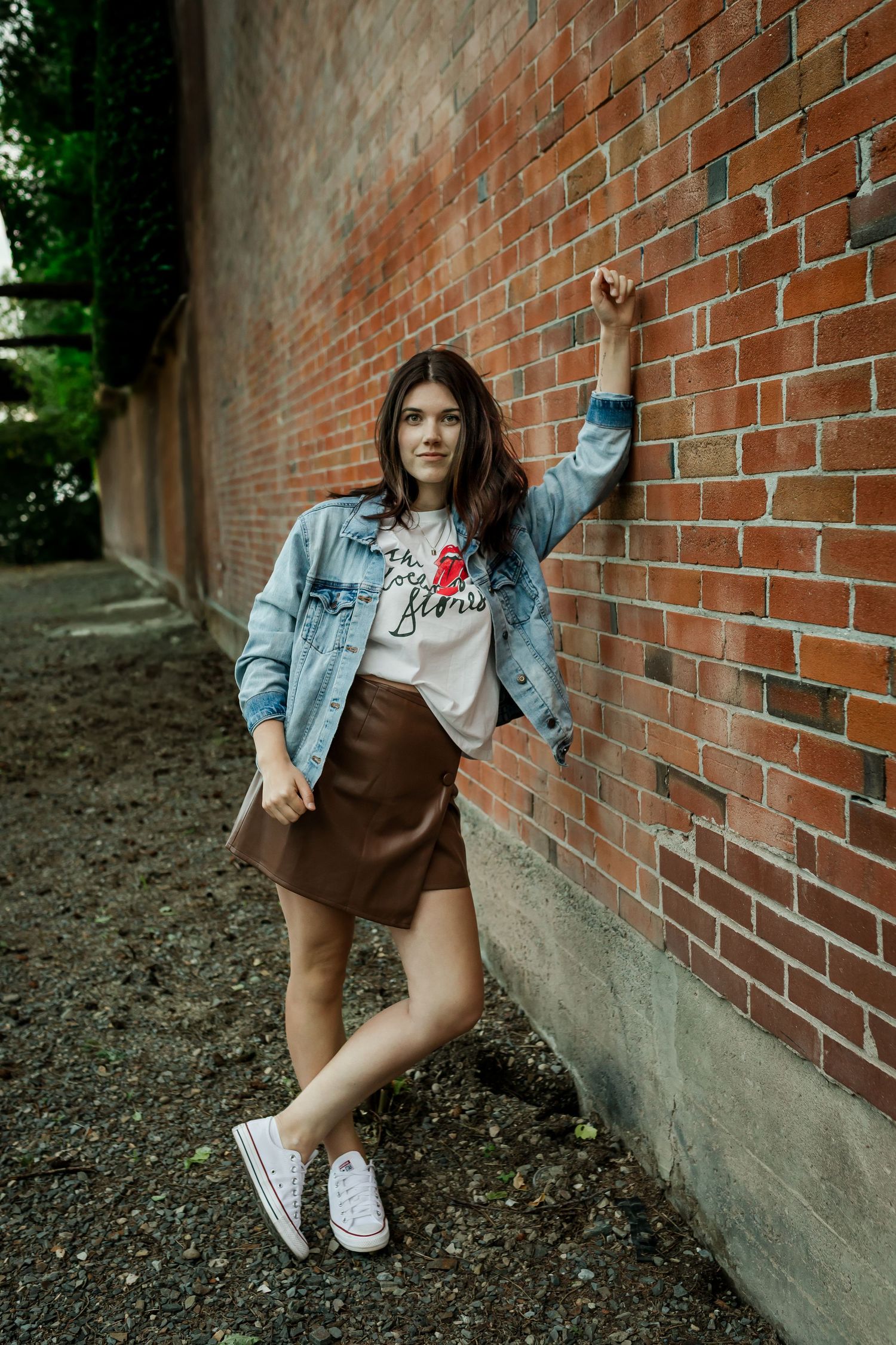 Urban lifestyle portrait photography of a woman in Inglewood, Calgary by Love & Sunshine Photography.