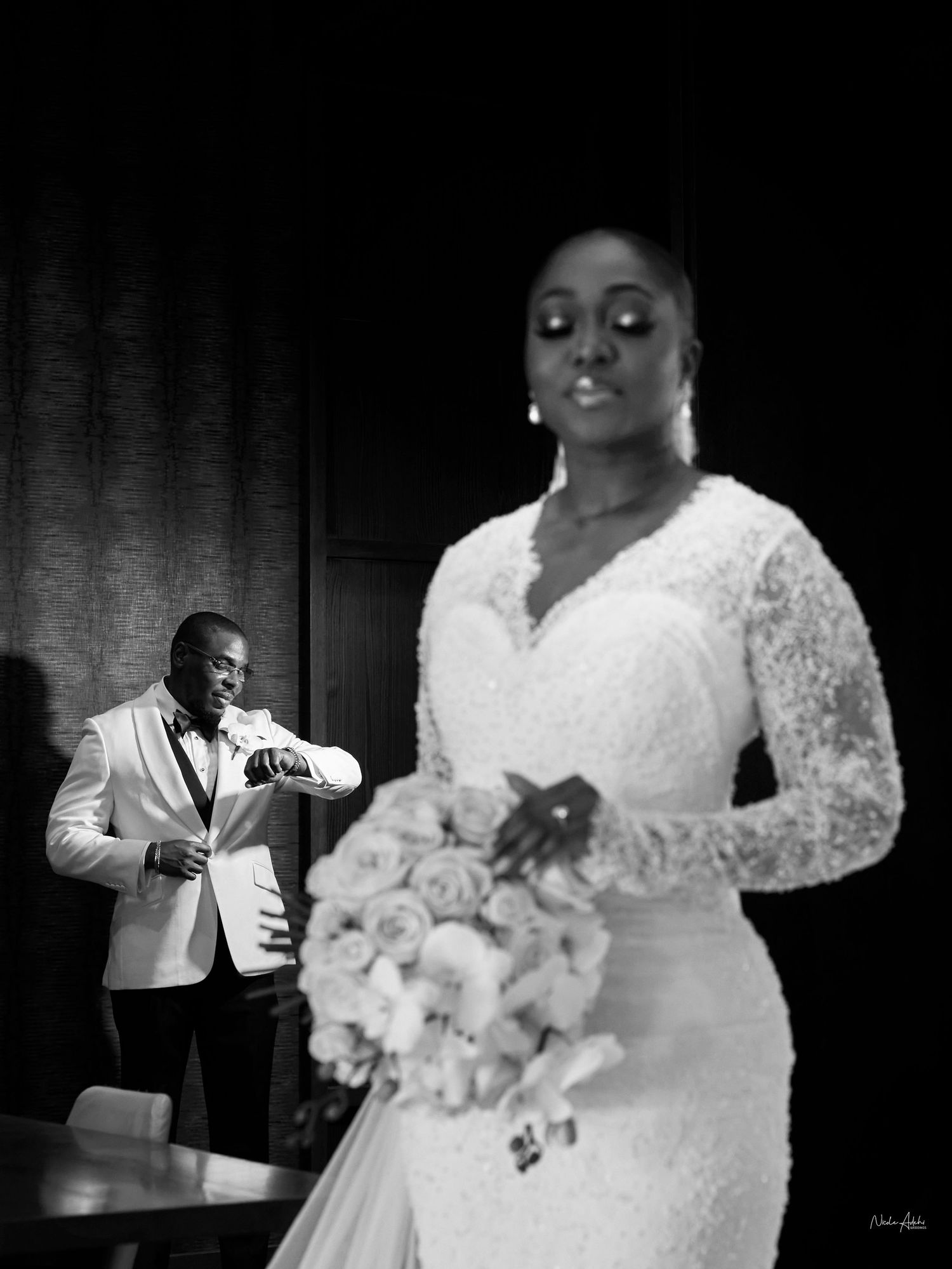 Editorial luxury wedding portrait, Nicole Adehi VALEO Photography award-winning