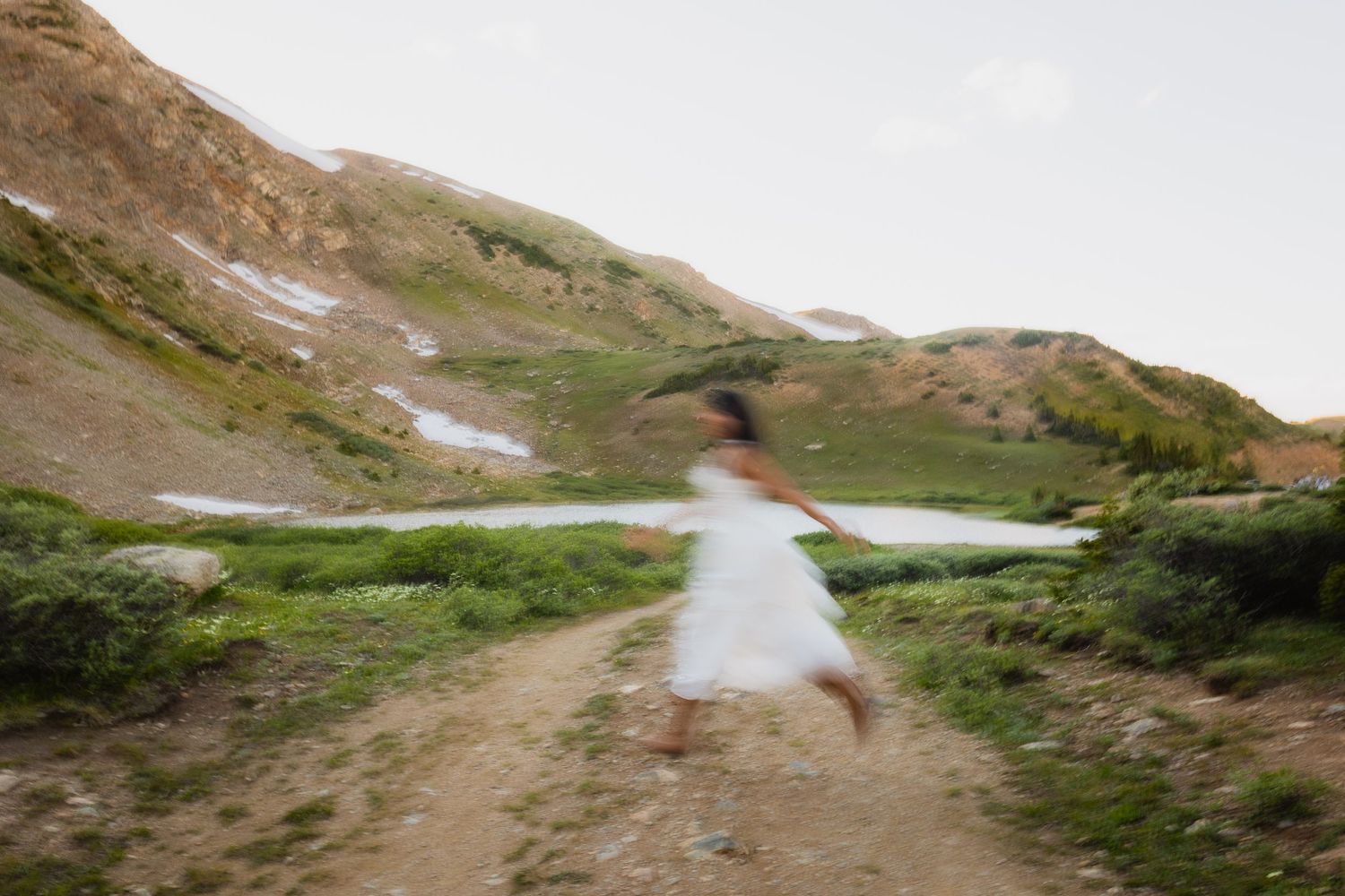 Golden high school senior photos taken up on a Colorado pass