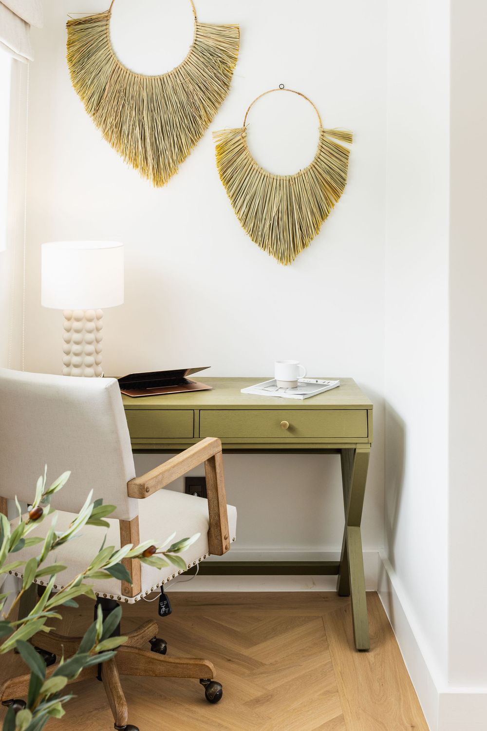 Airbnb styling detail showcasing modern coastal aesthetic