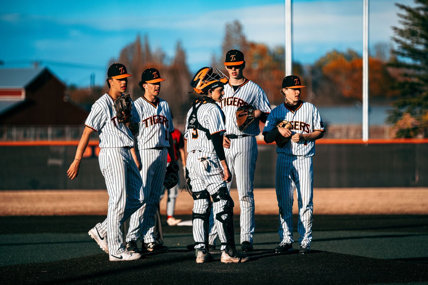 Idaho Falls High School Baseball mound visit