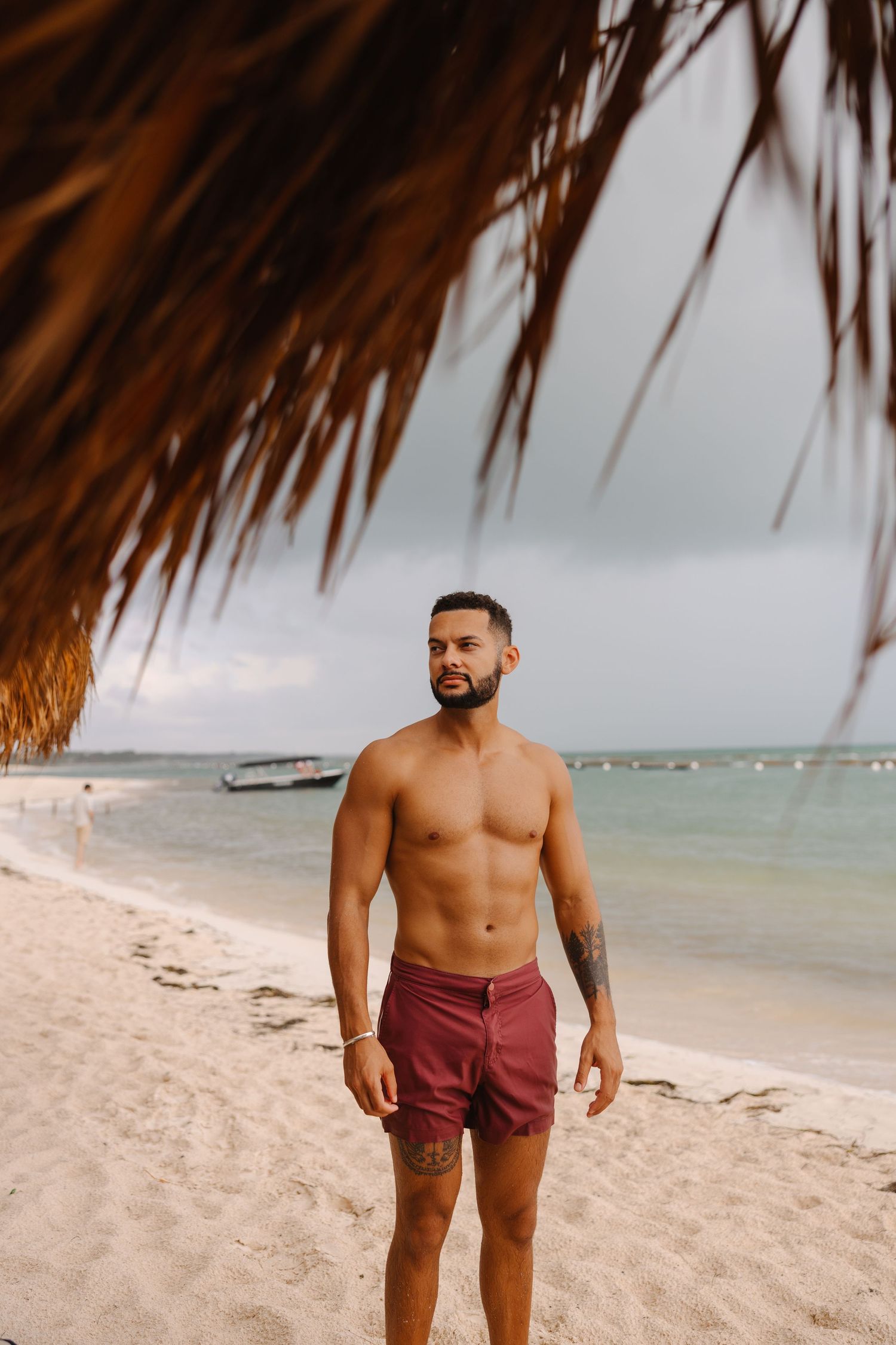 Photo of Trey Krogh on the beach at the Fairmont Mayakoba in Mexico