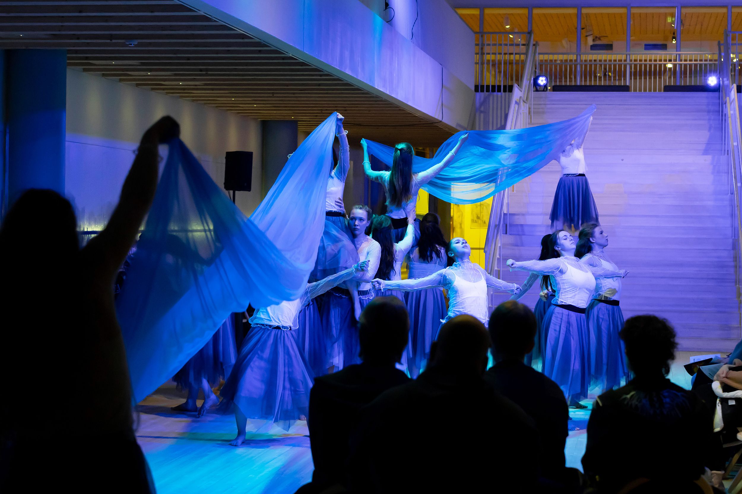 Dansföreställningen Sammankonst på Värmlands Museum. En kreativ stafett med studenter inom dans o musikproduktion på  Karlstads Universitet