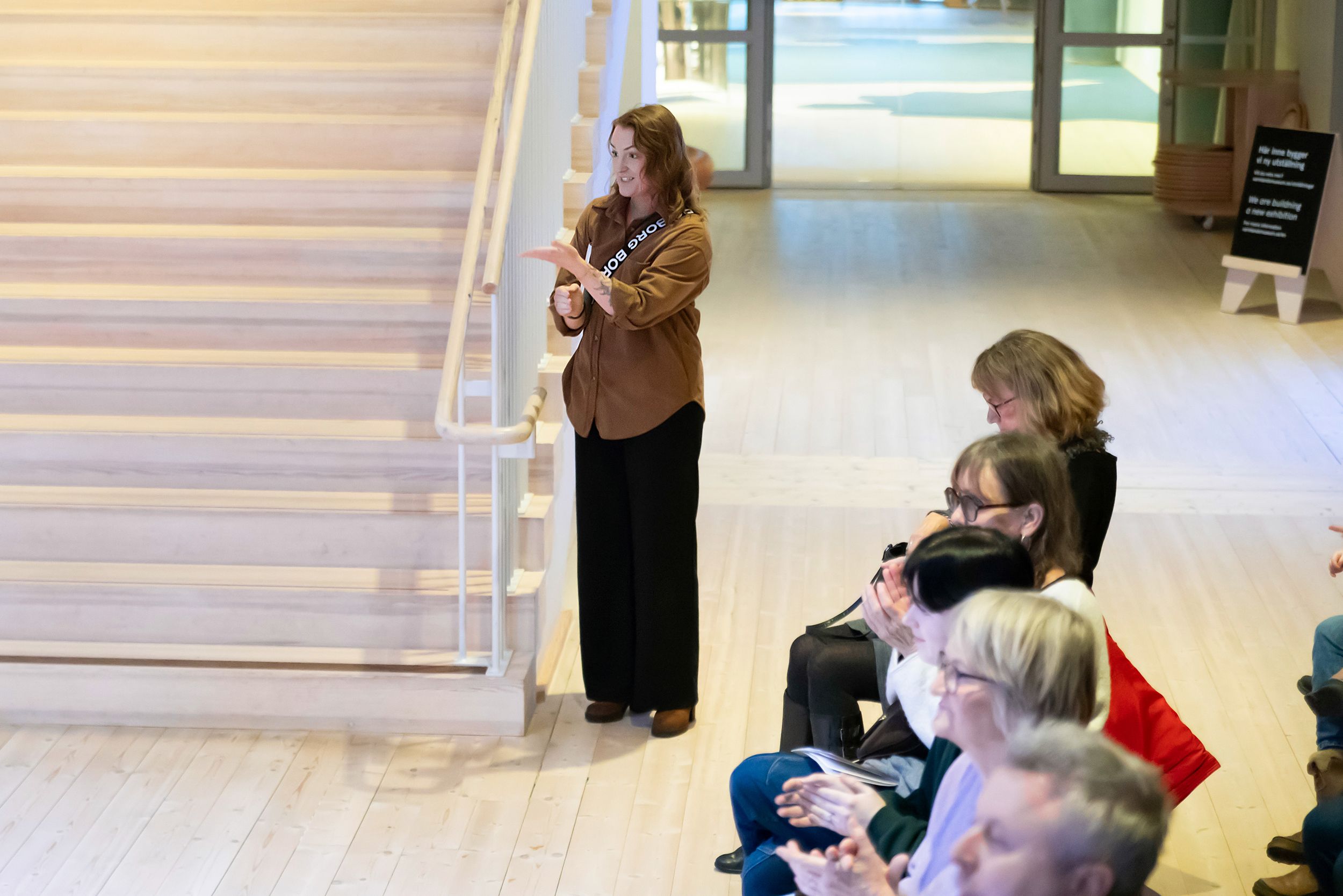 Dansföreställningen Sammankonst på Värmlands Museum. En kreativ stafett med studenter inom dans o musikproduktion på  Karlstads Universitet