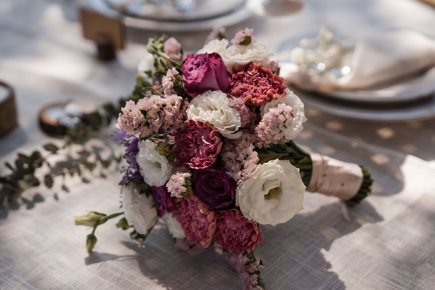 Wedding clients featured in testimonial photo