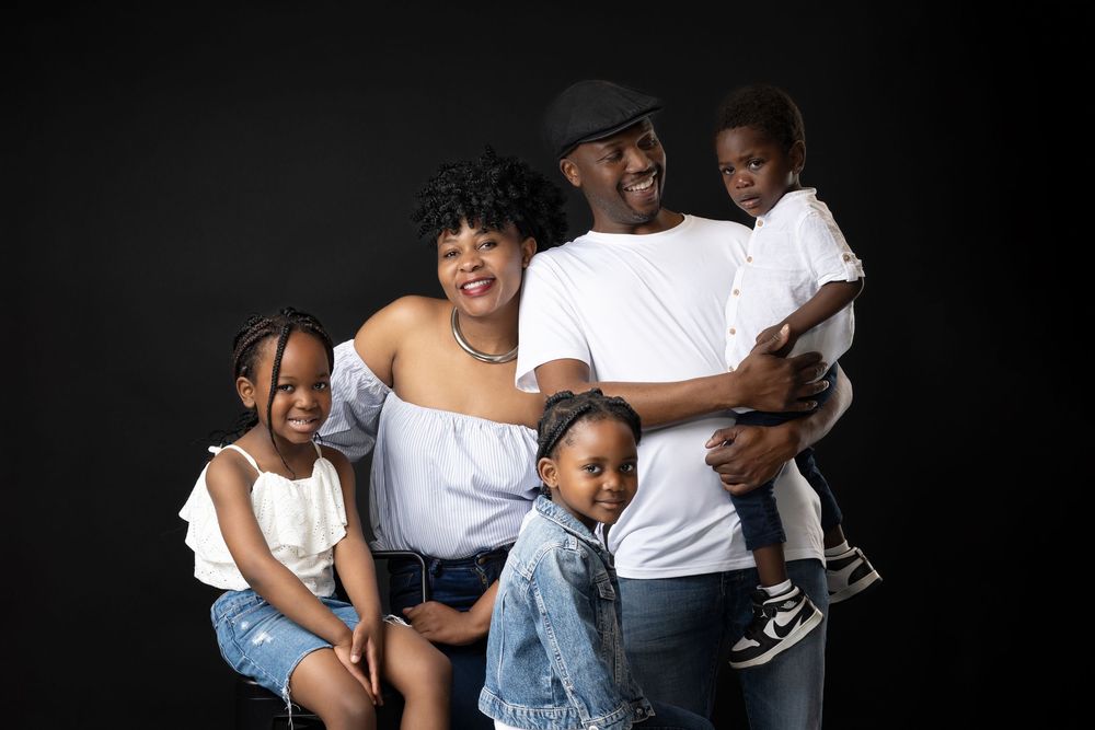 Family portrait photography session in the Cumbernauld studio near Glasgow.