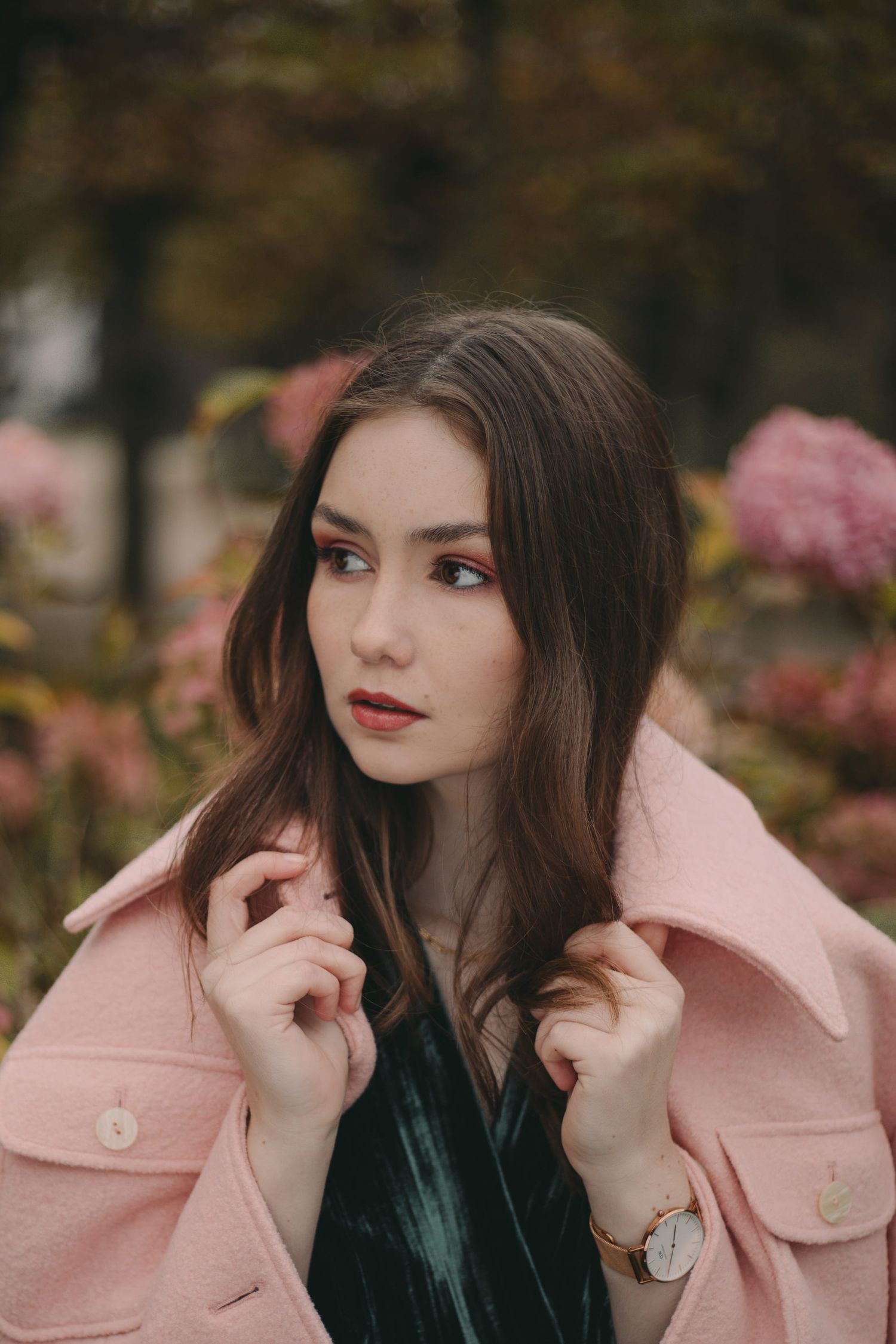 IL Photography Portraitfotografie Caro pink jacket