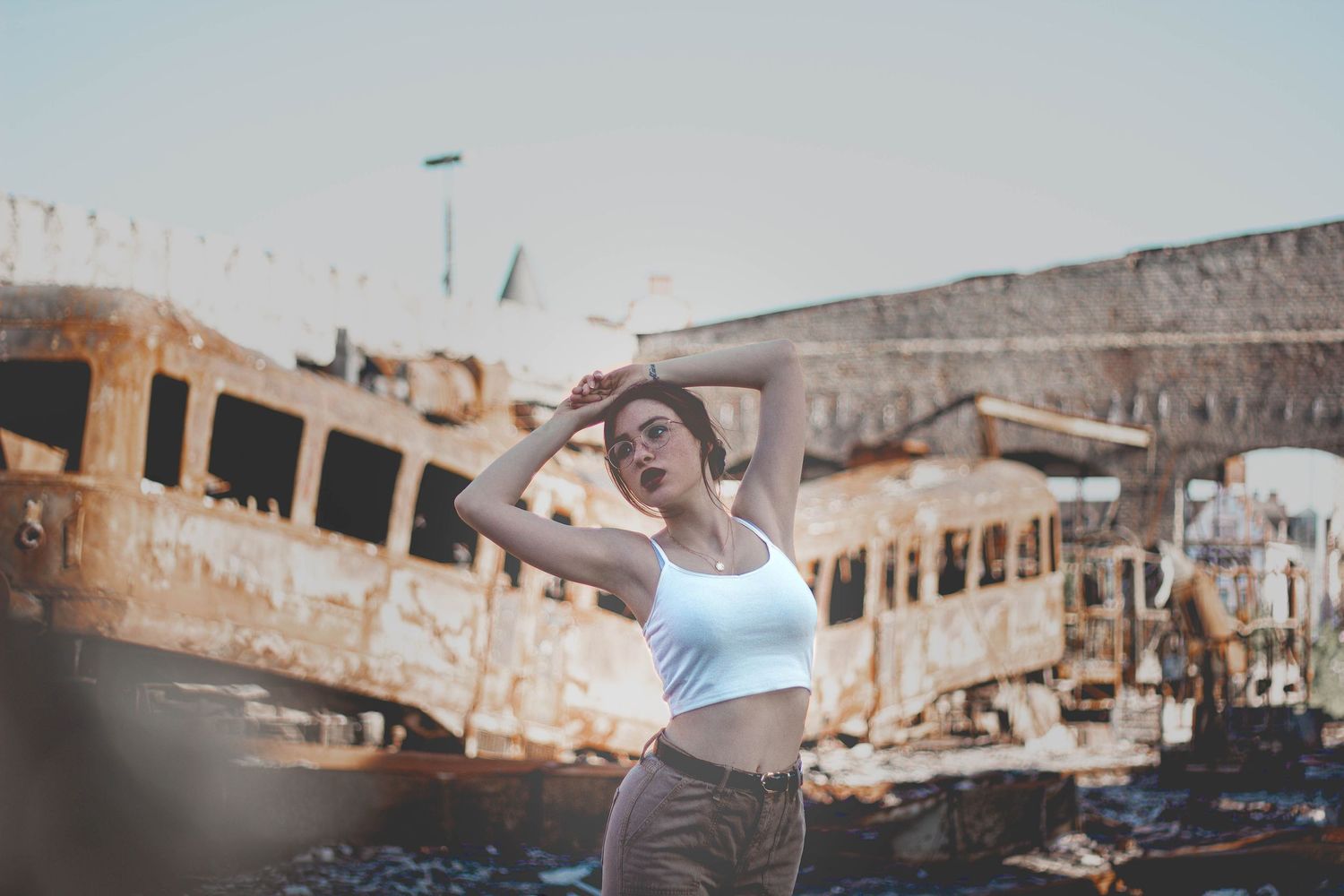 IL Photography Portraitfotografie Anastasia train
