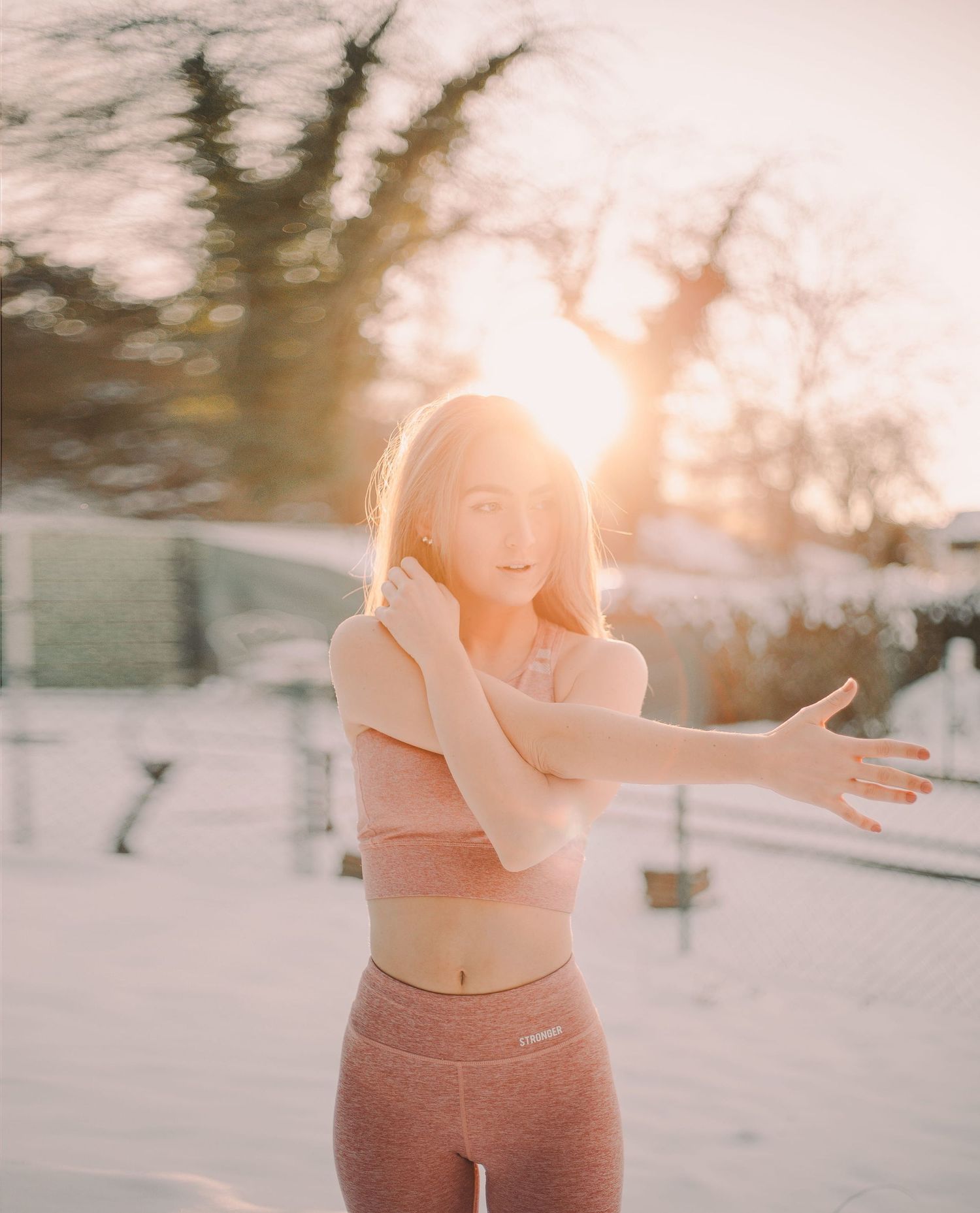 IL Photography Portraitfotografie Nadja snow gym outfit