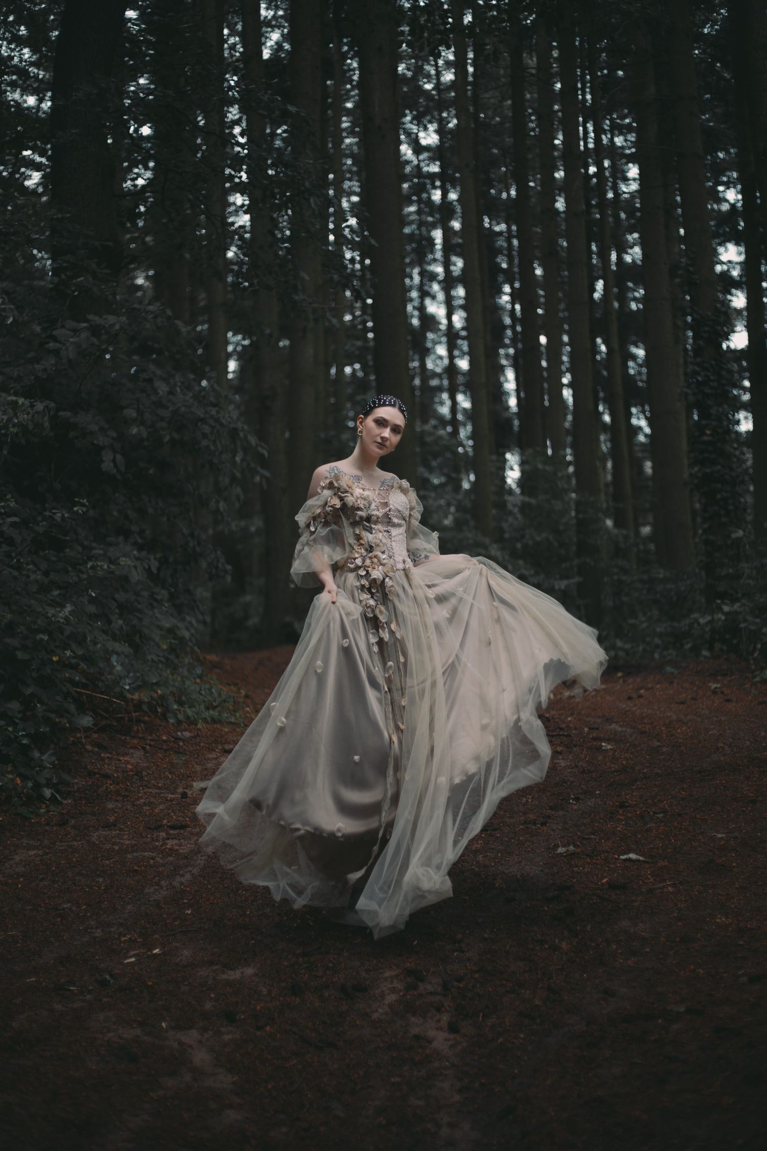 IL Photography Portraitfotografie Nicole dress full body