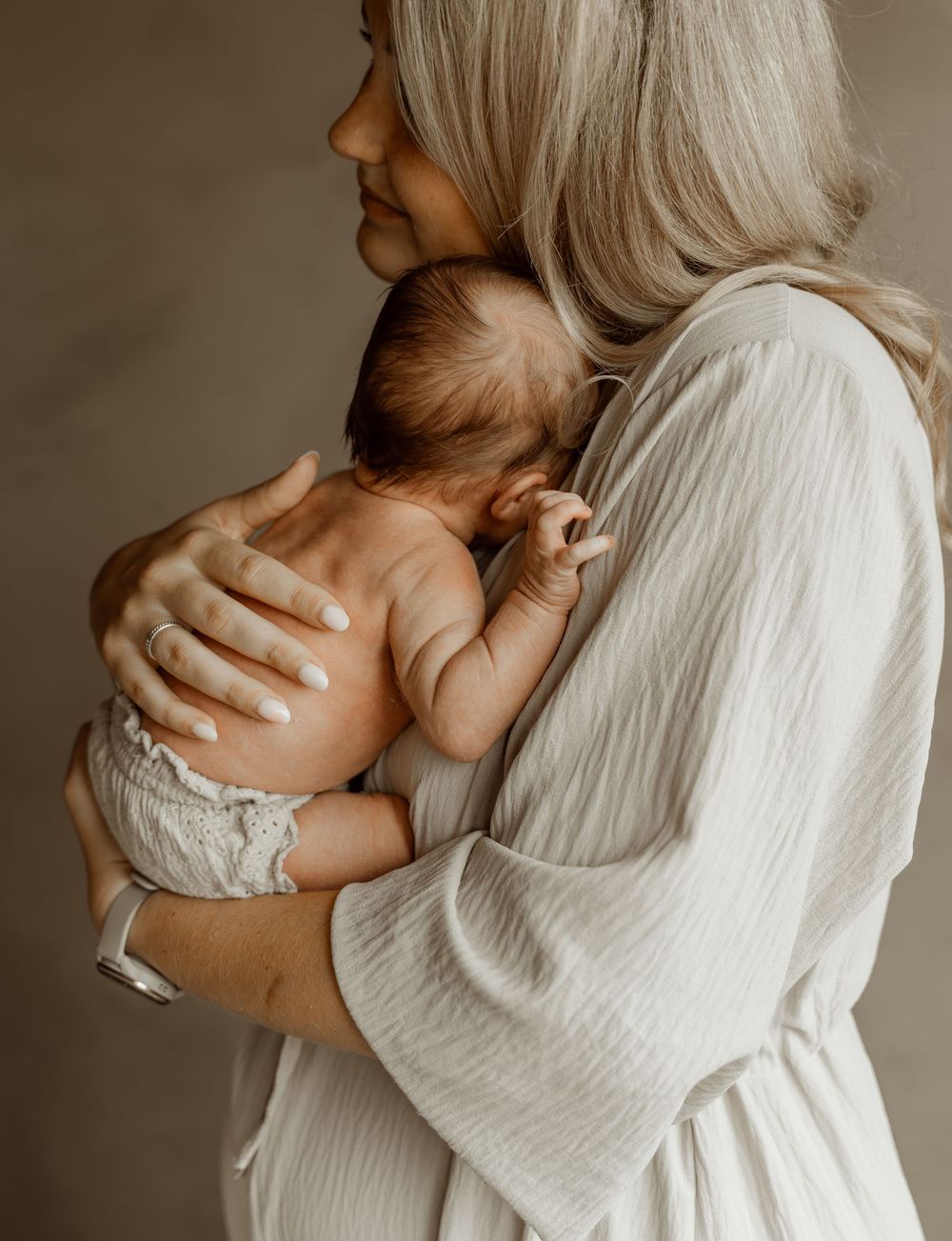 moeder newborn shoot