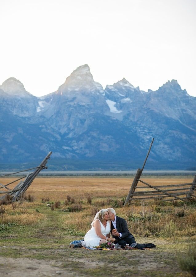 elopement in grand Teton at glacier point