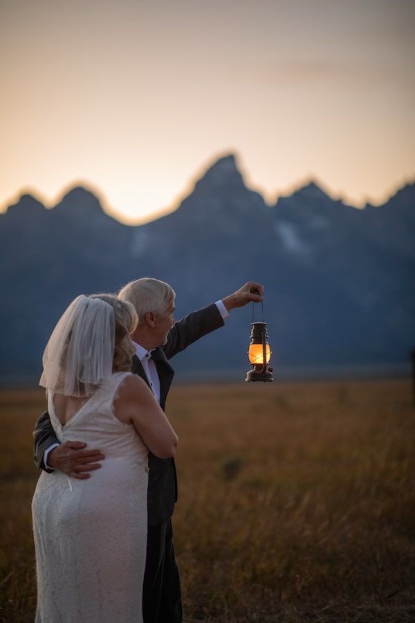 elopement in grand Teton at glacier point